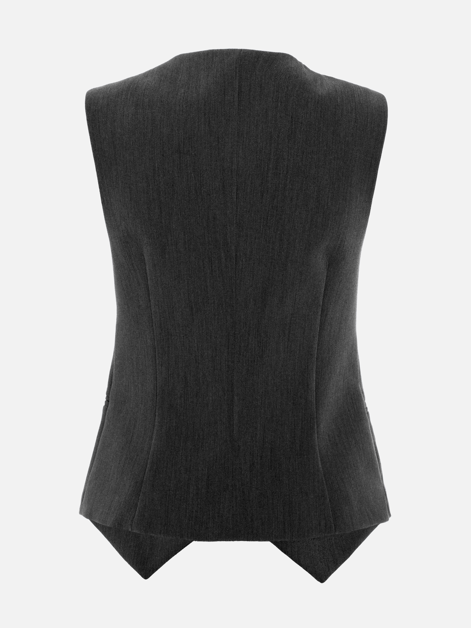 Weste mit asymmetrischen Knöpfen aus Anzugstoff