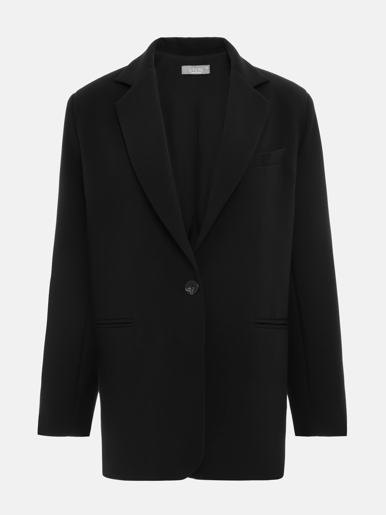 Single-breasted oversize jacket in suiting fabric