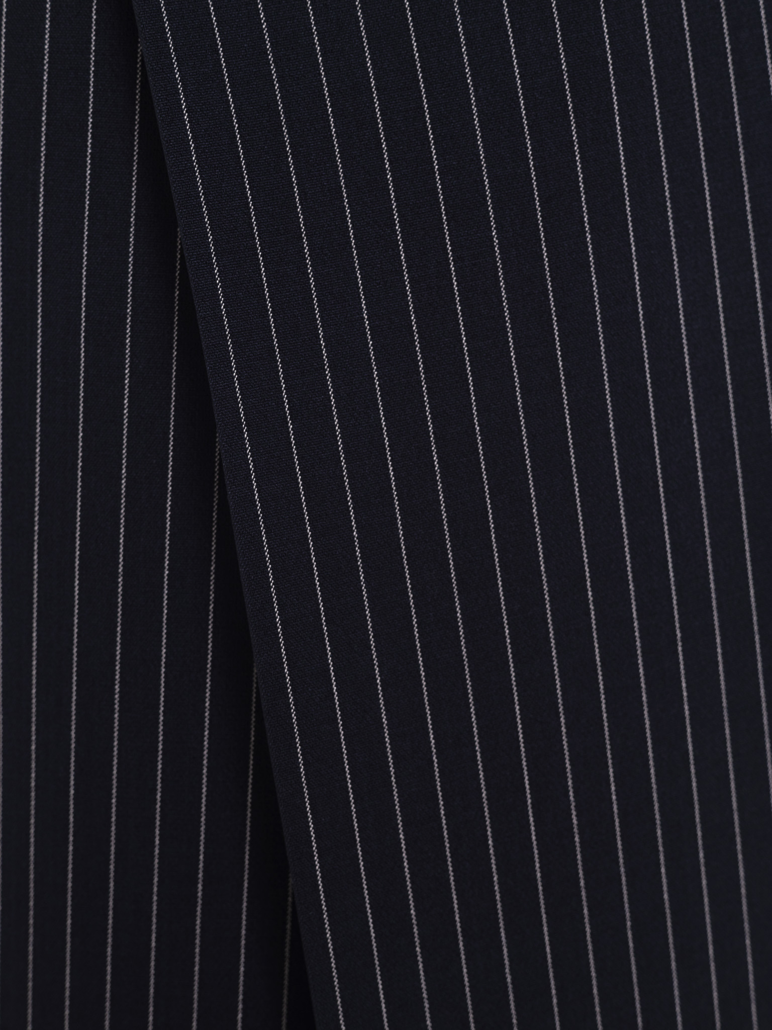 Slim-striped wrap maxi skirt