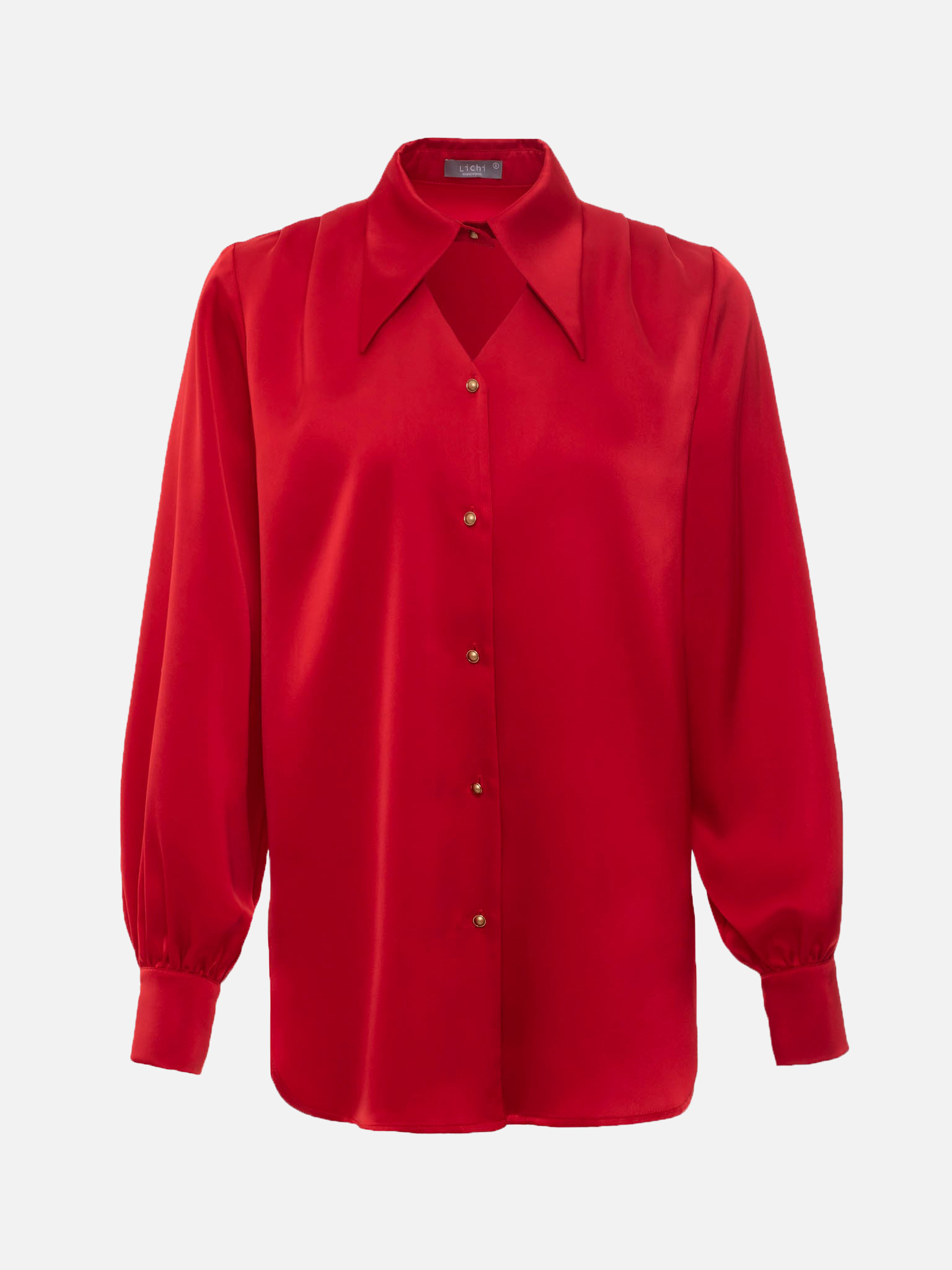 Fließende Bluse mit Cutout