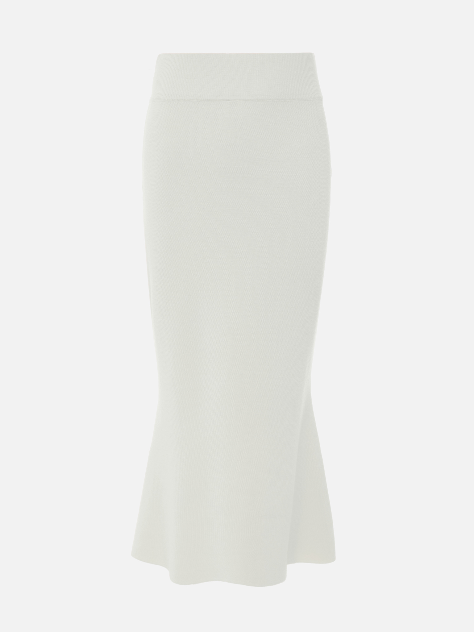 Straight knitted midi skirt