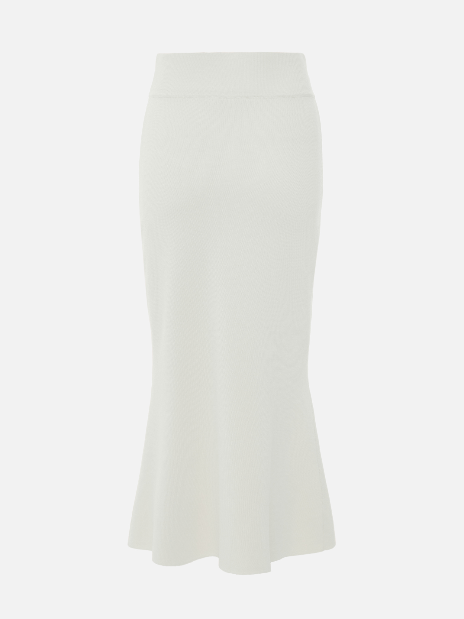 Straight knitted midi skirt