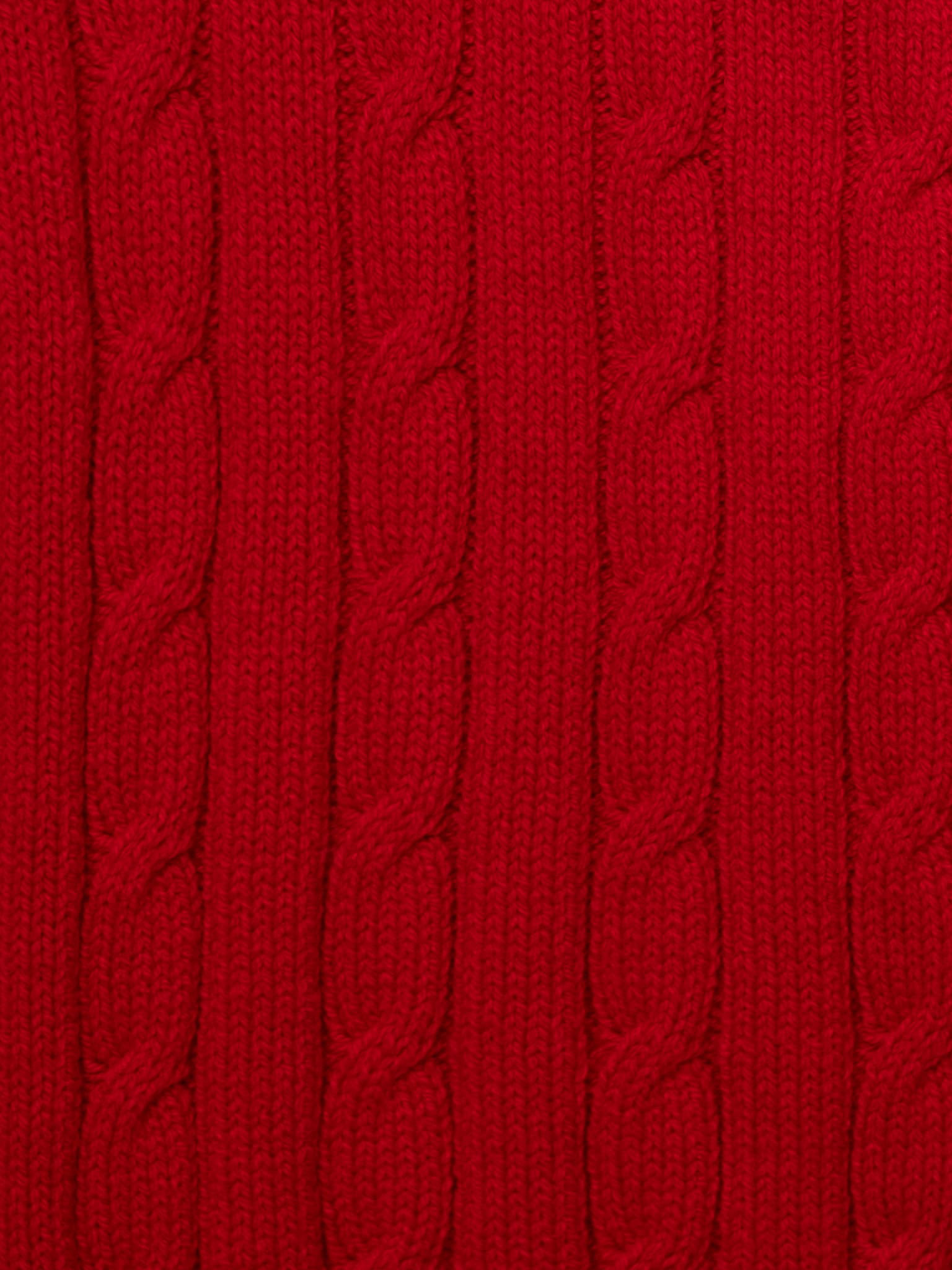 Cropped cable-knit cardigan