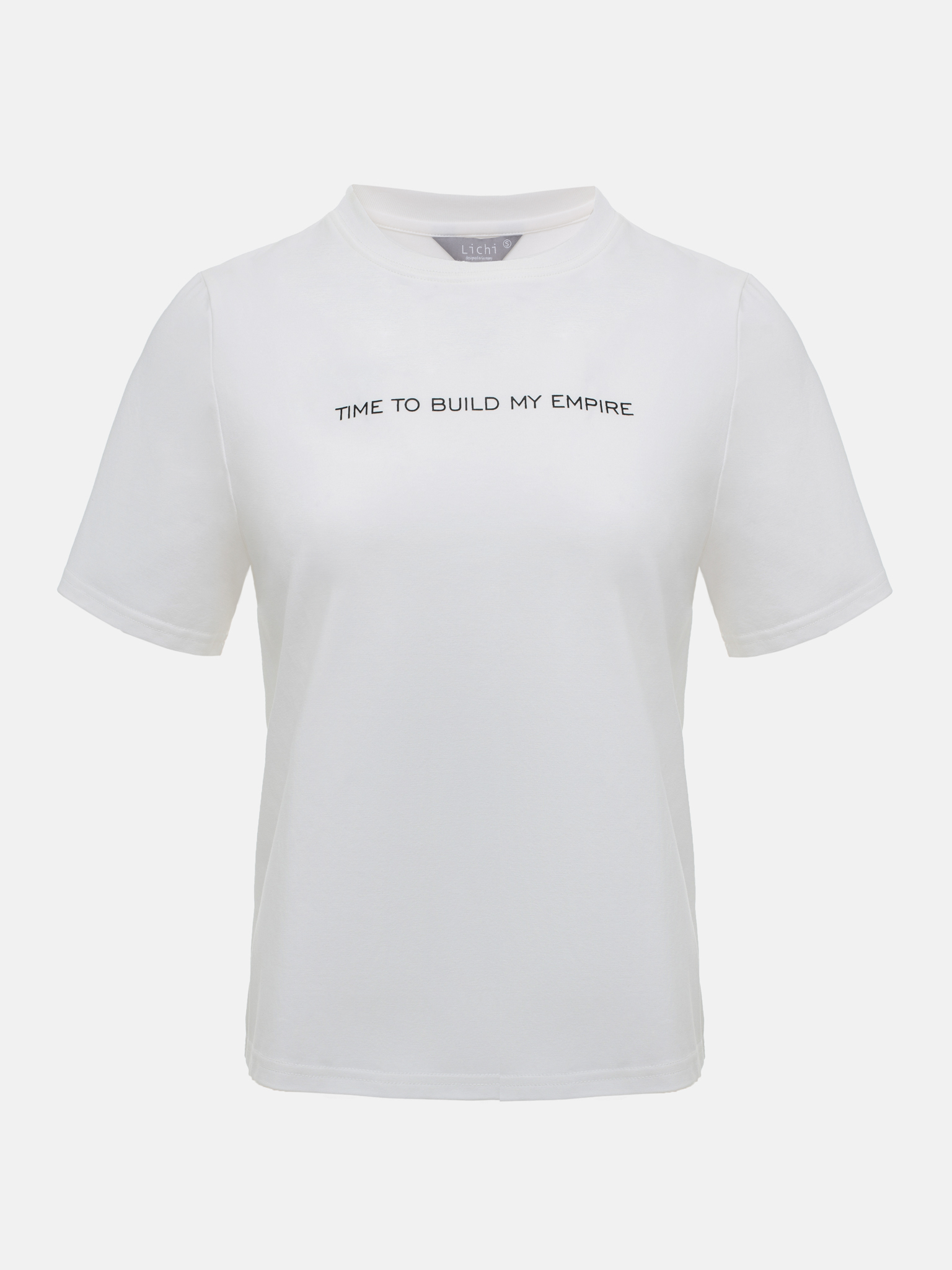Straight fit T-shirt with lettering