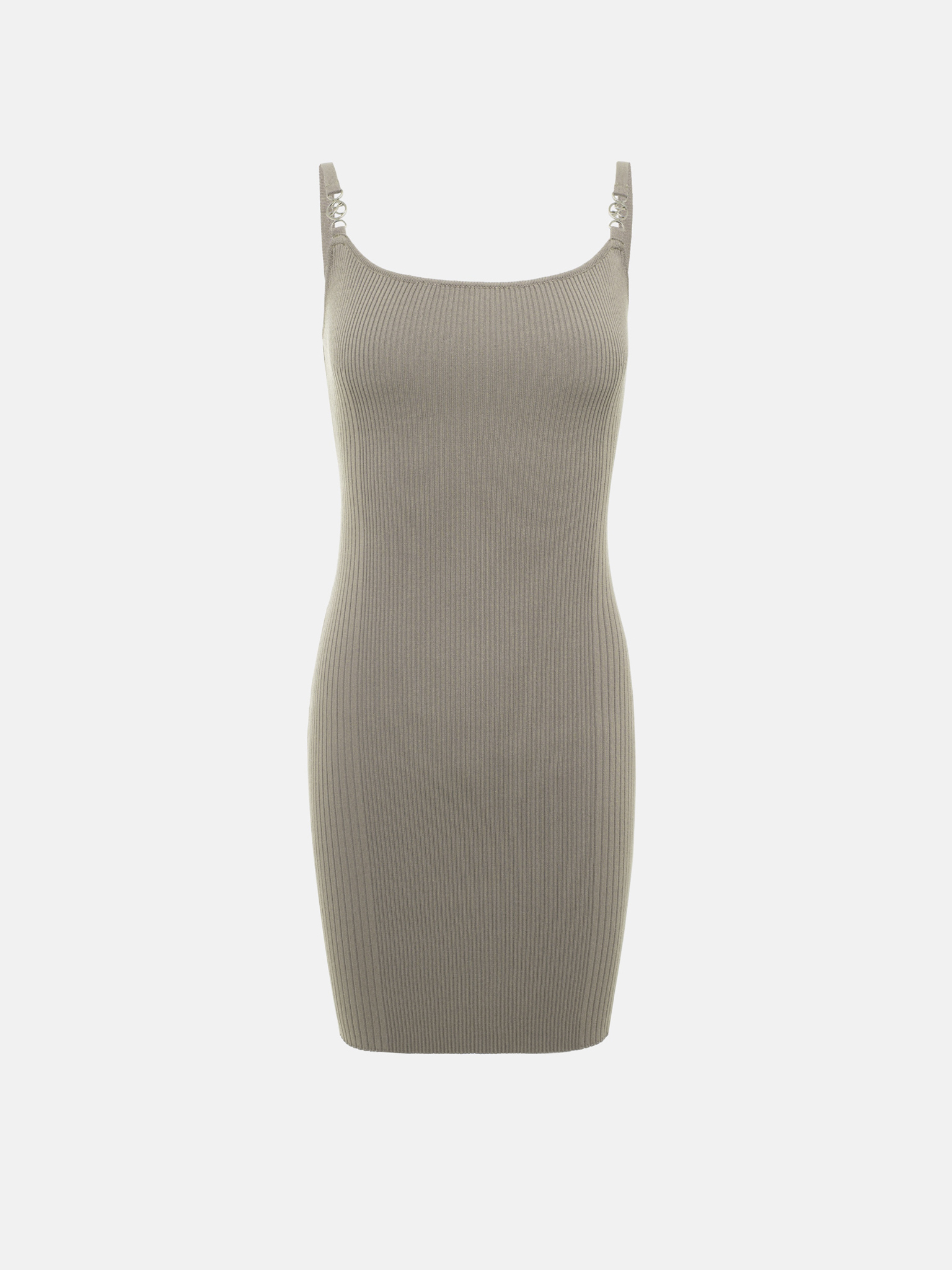 Jersey mini dress with strap decor