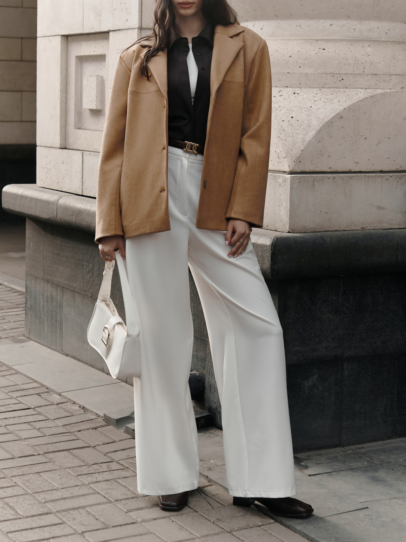 Einreihige Jacke in Übergröße