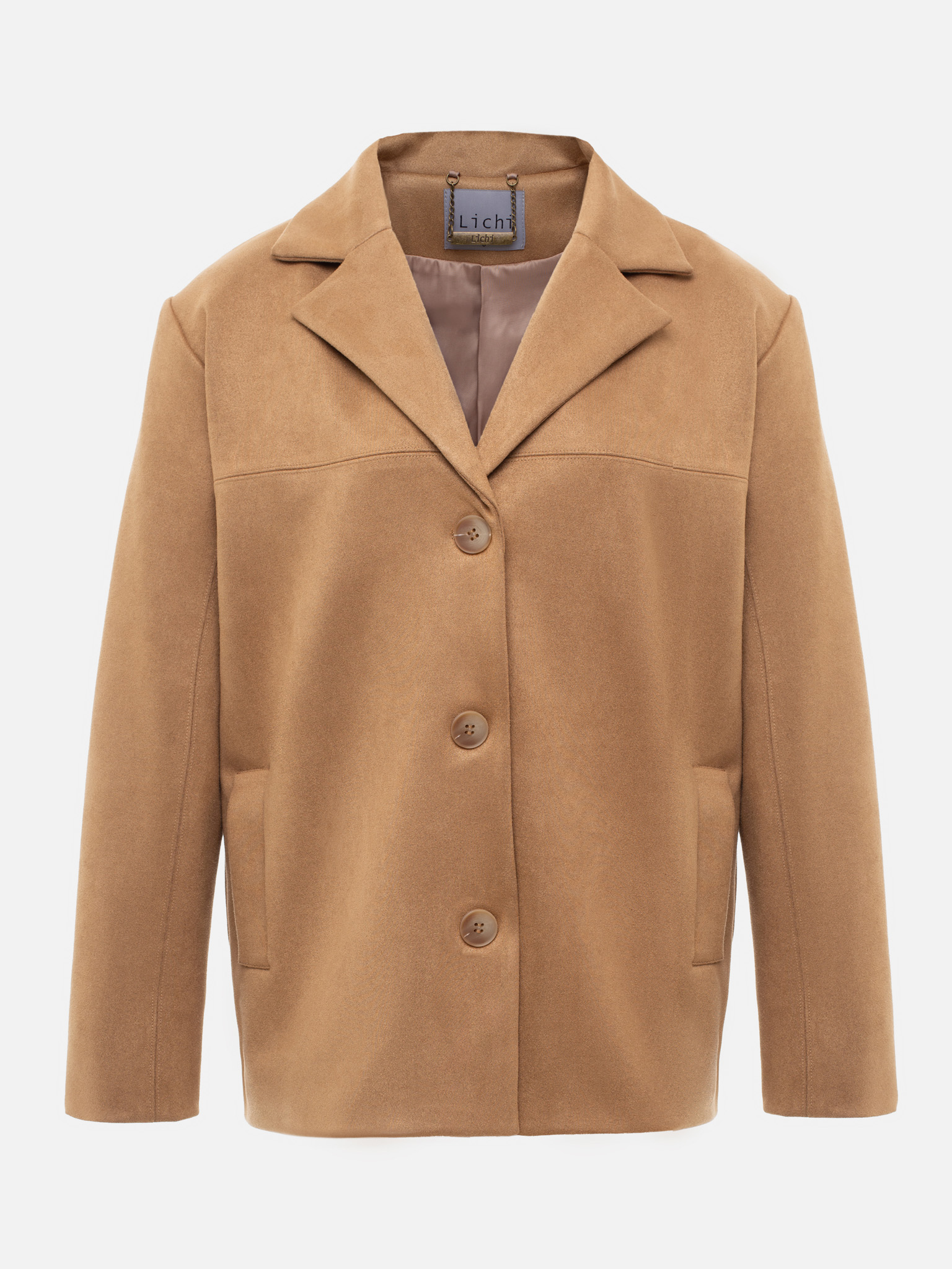 Einreihige Jacke in Übergröße