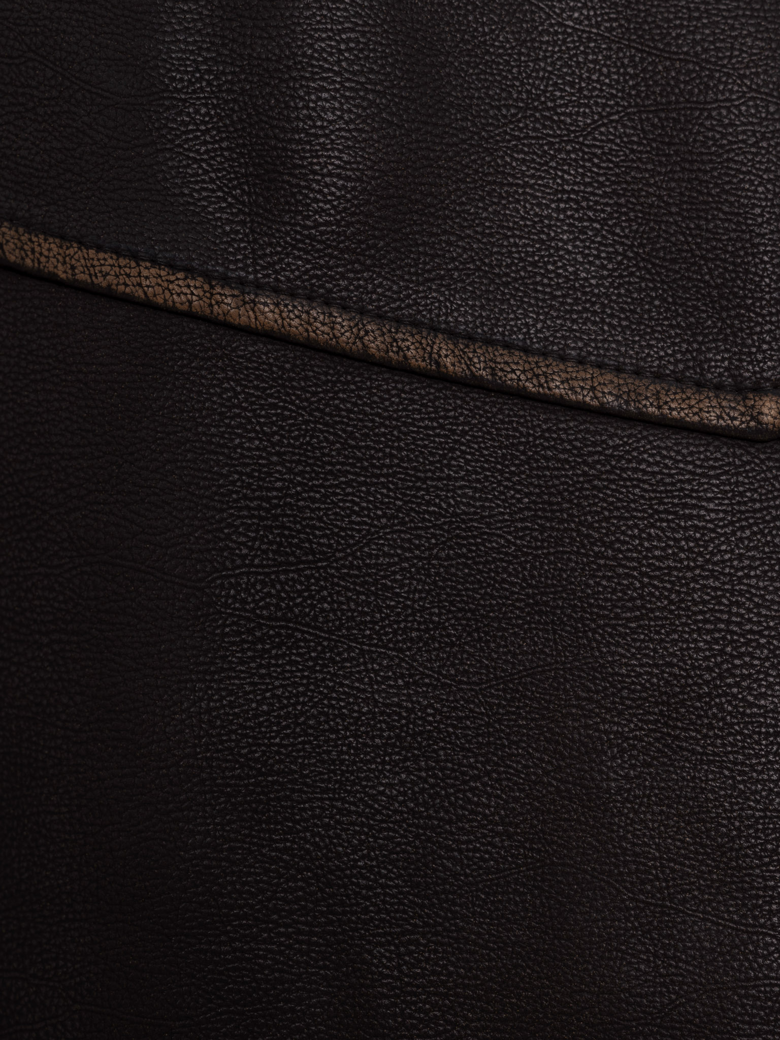 Eco-leather jacket with patch pockets