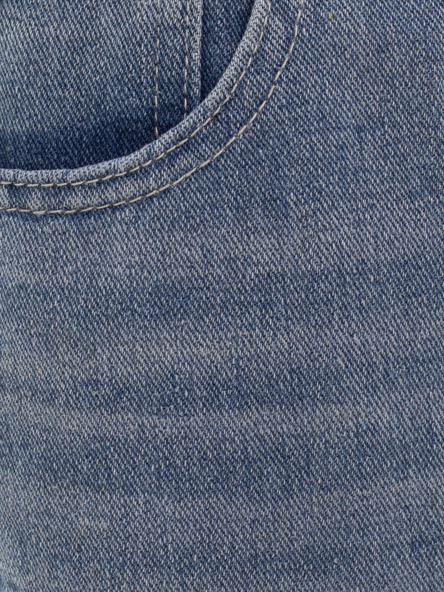 Loose mid-rise distressed jeans