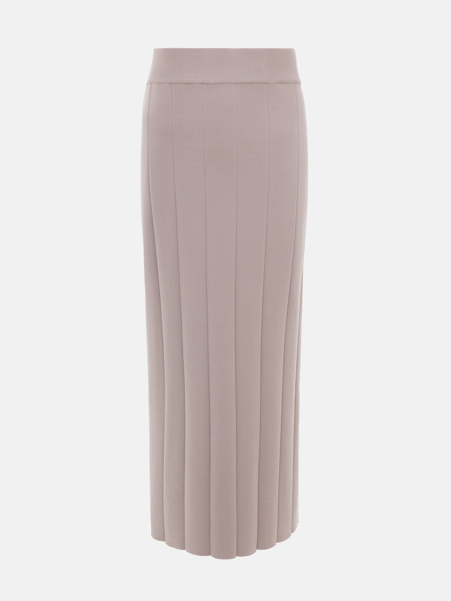 Textured knit midi skirt