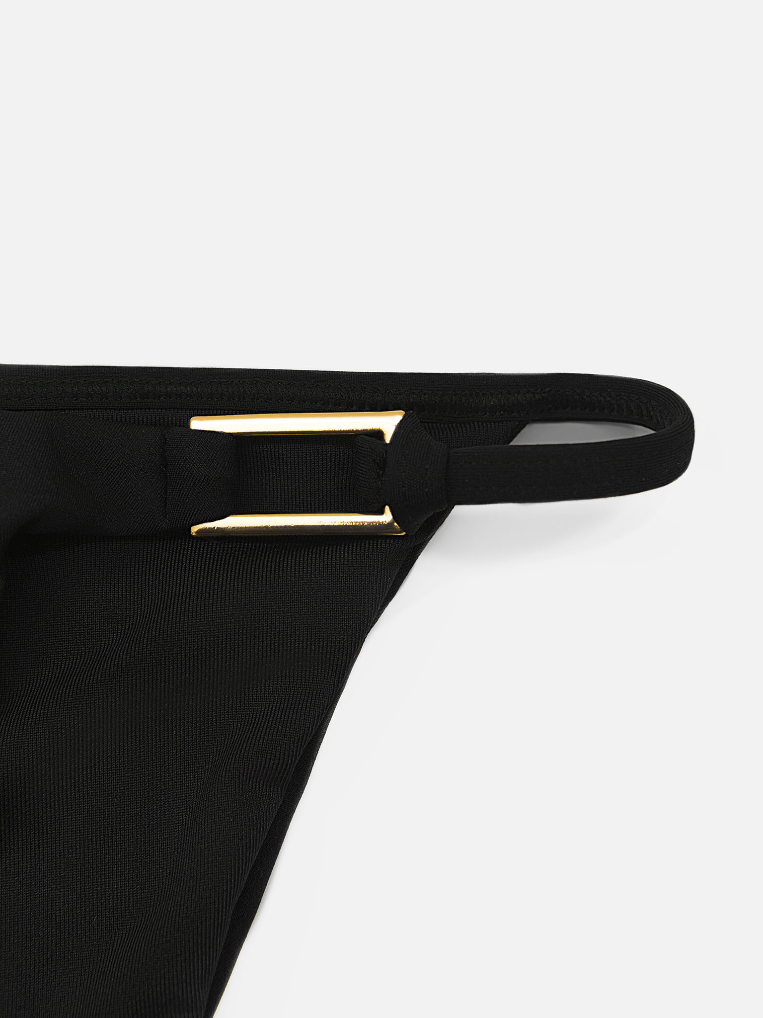 Bikini bottoms with golden decor