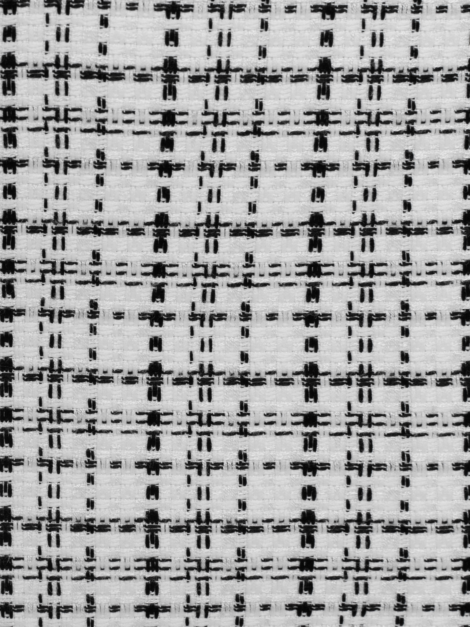 Tweed mini dress with long sleeves and stand-up collar