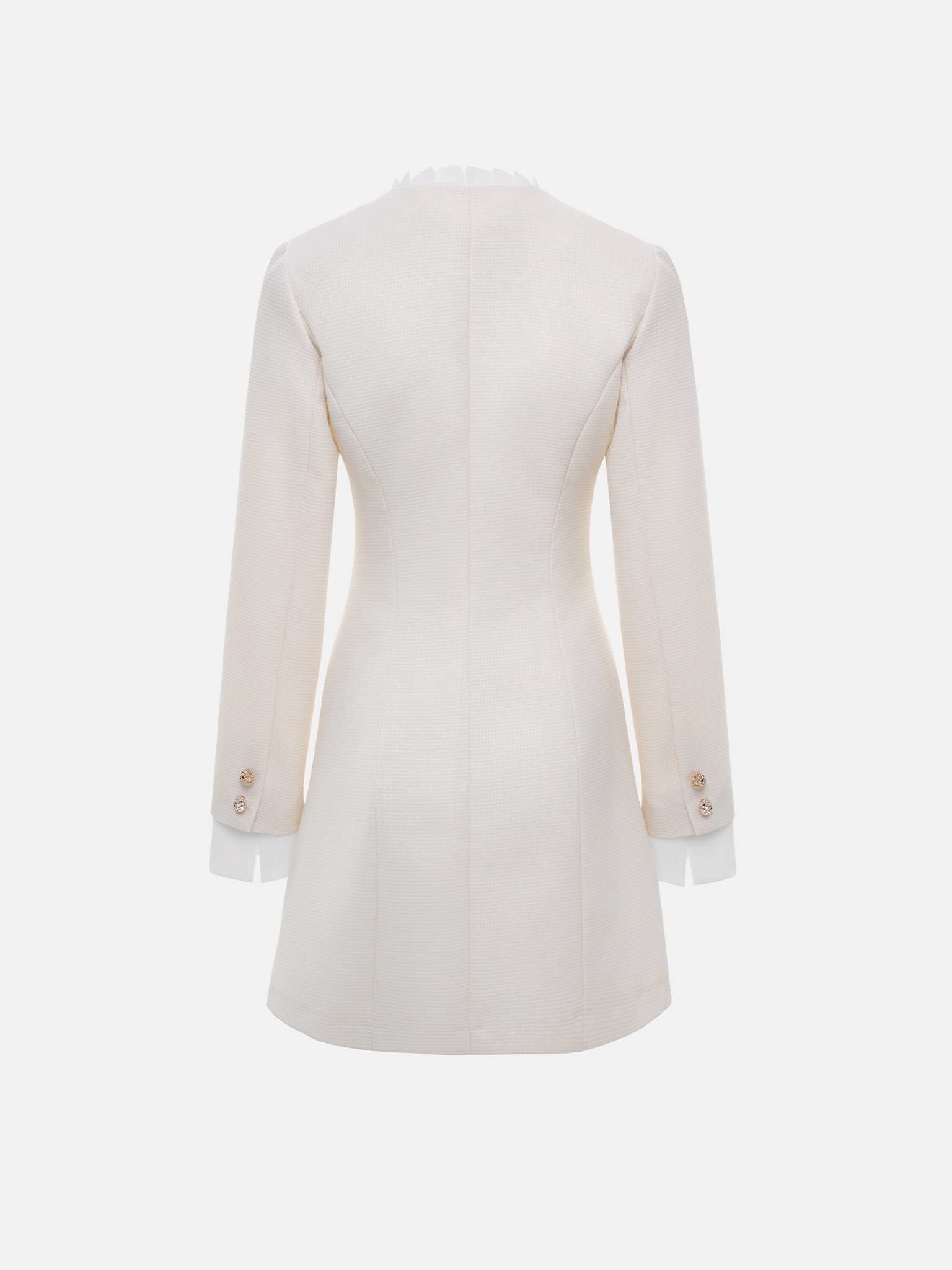 Платье-жакет мини с застежкой на пуговицы