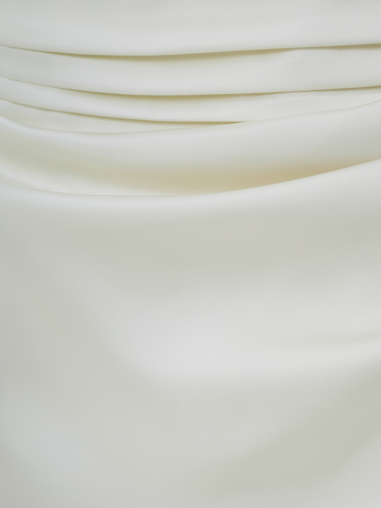 Satin strappy maxi dress with bodice pleats