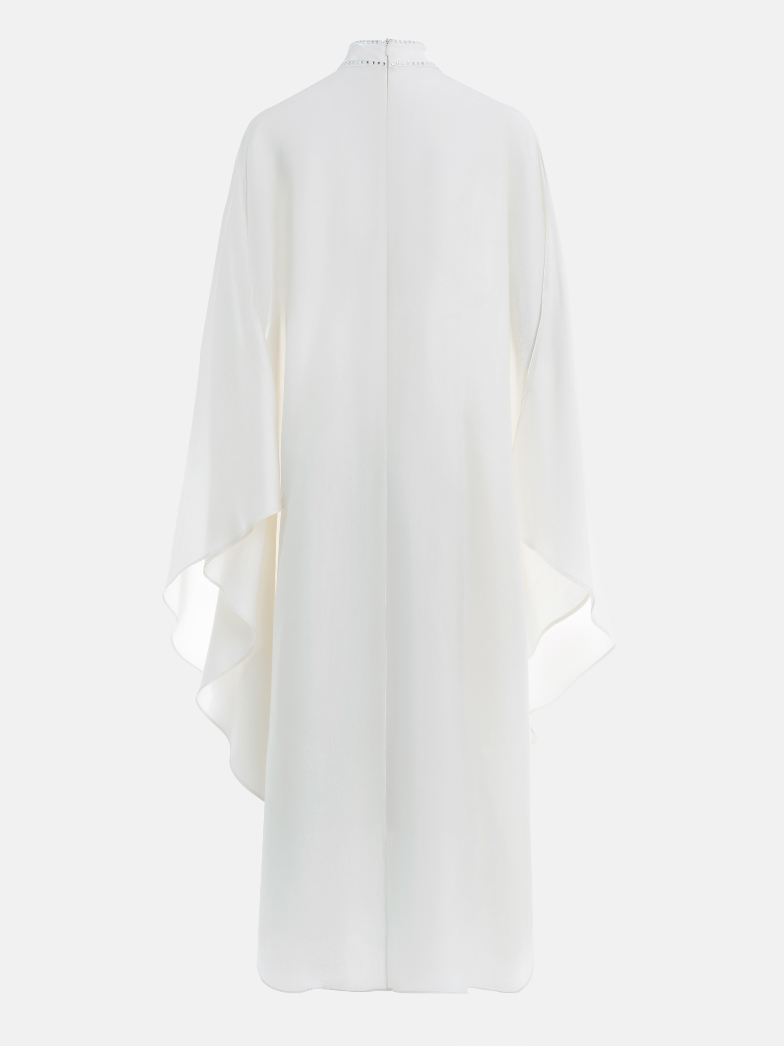 Loose maxi dress with rhinestones on collar