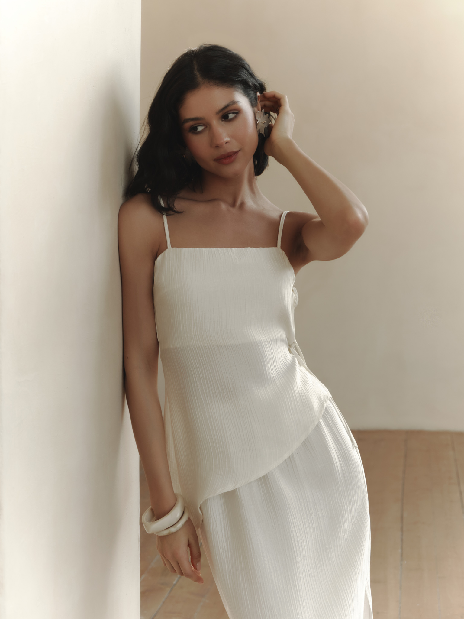 Strappy top with side ties