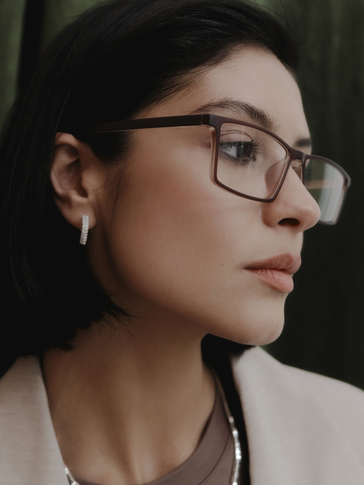 Декоративные очки с прямоугольными линзами