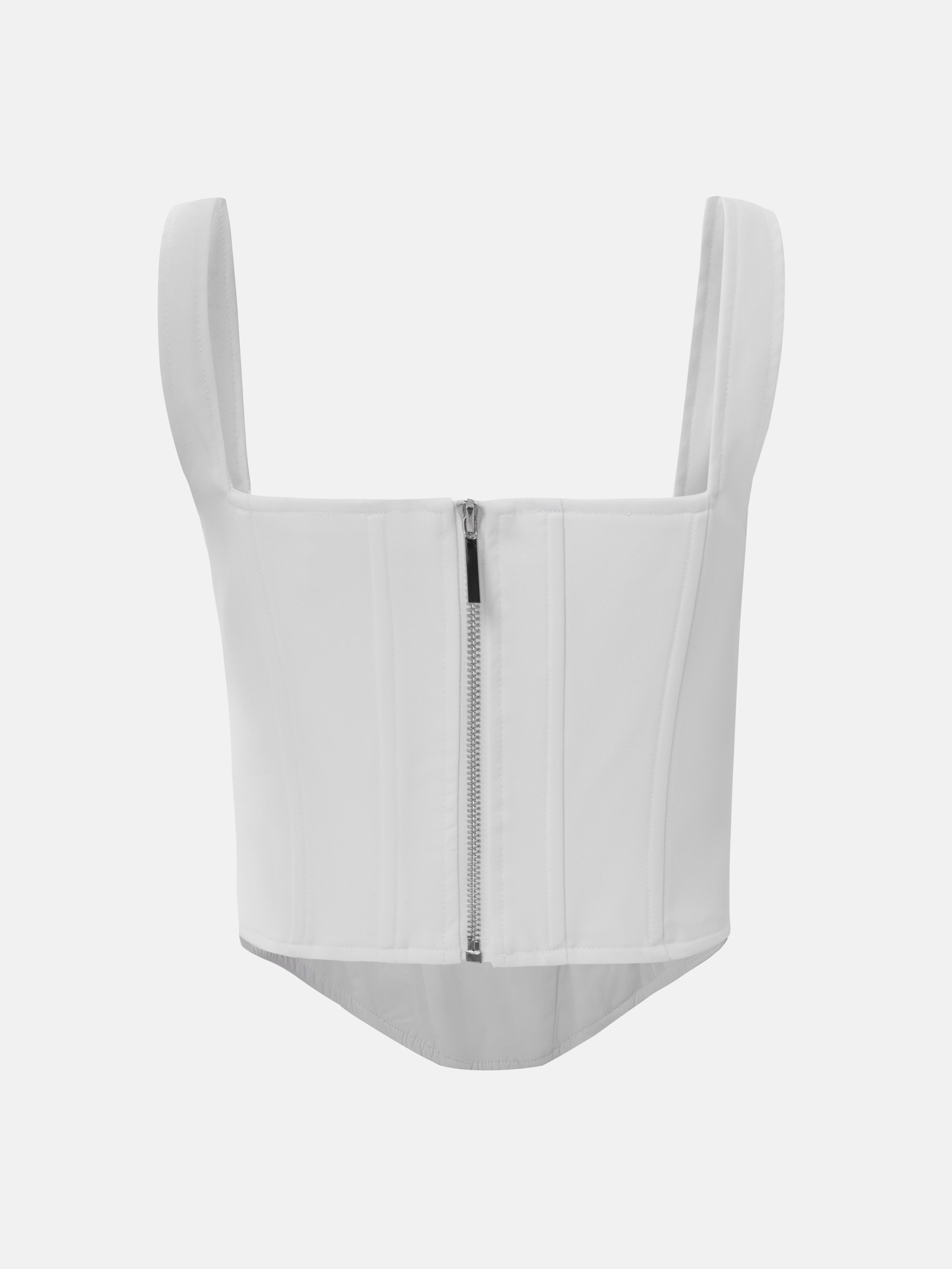 Корсетный топ на широких бретелях