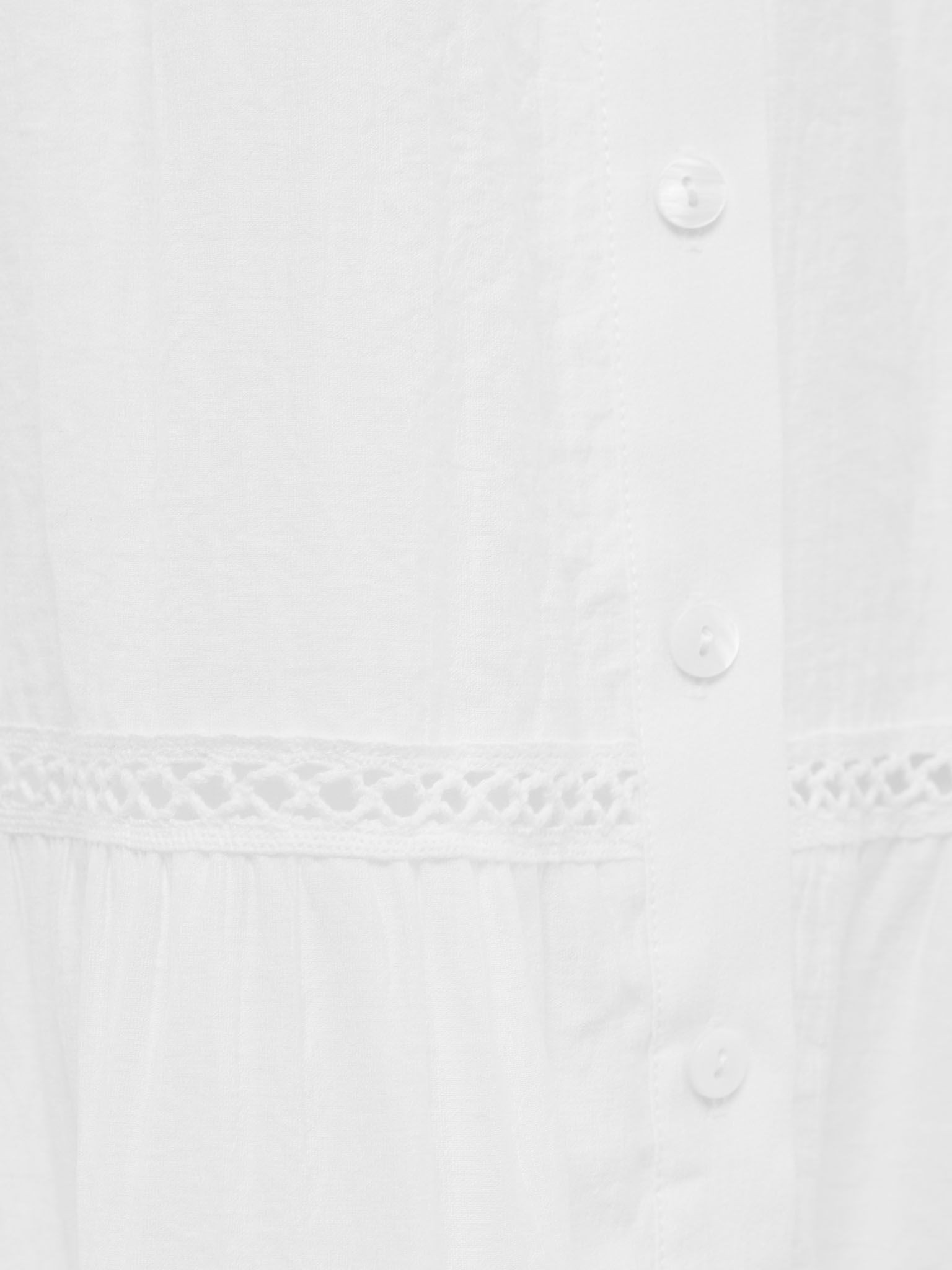 Voluminous maxi dress with collar ties