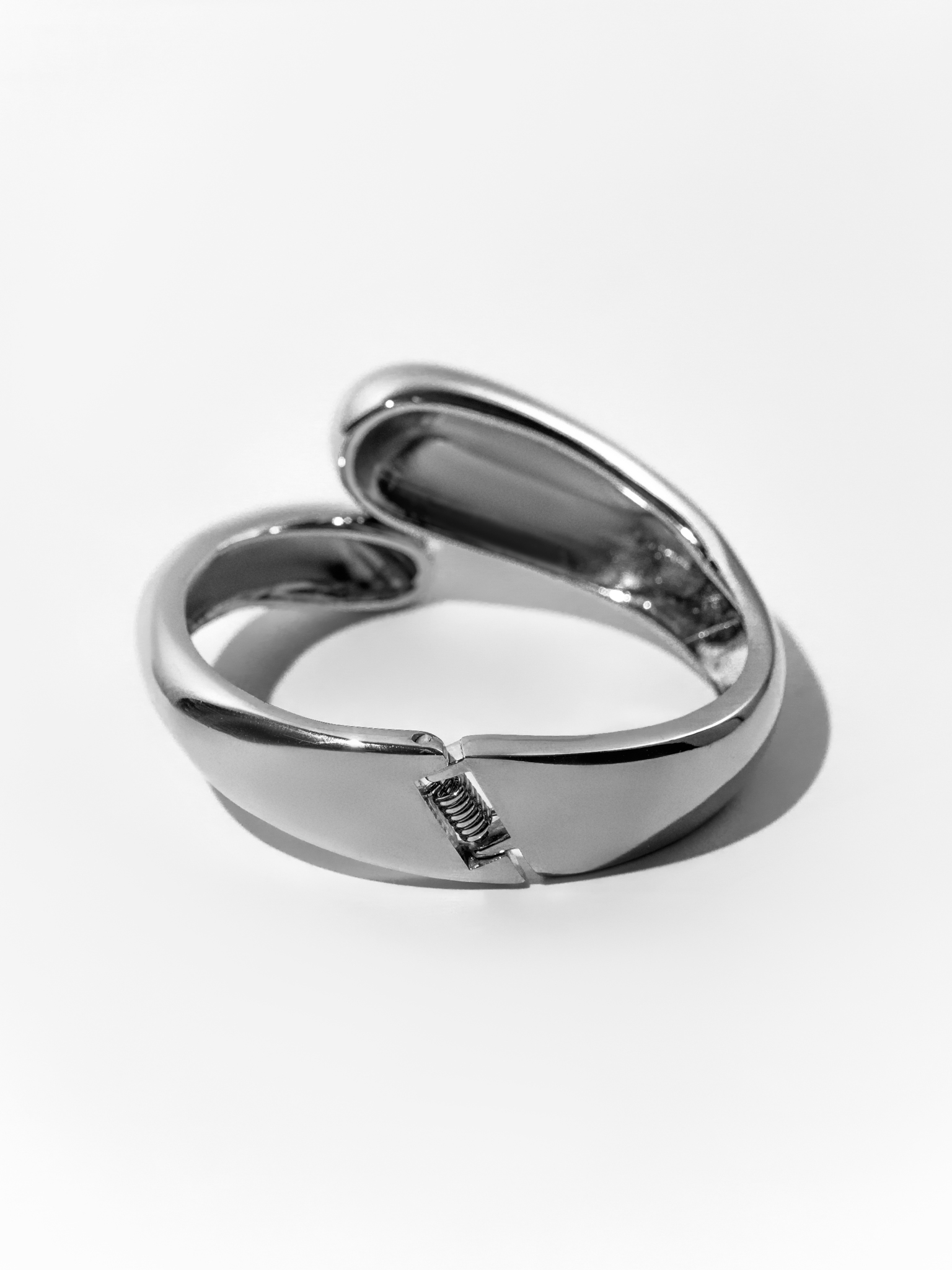 Abstract-shaped bangle bracelet