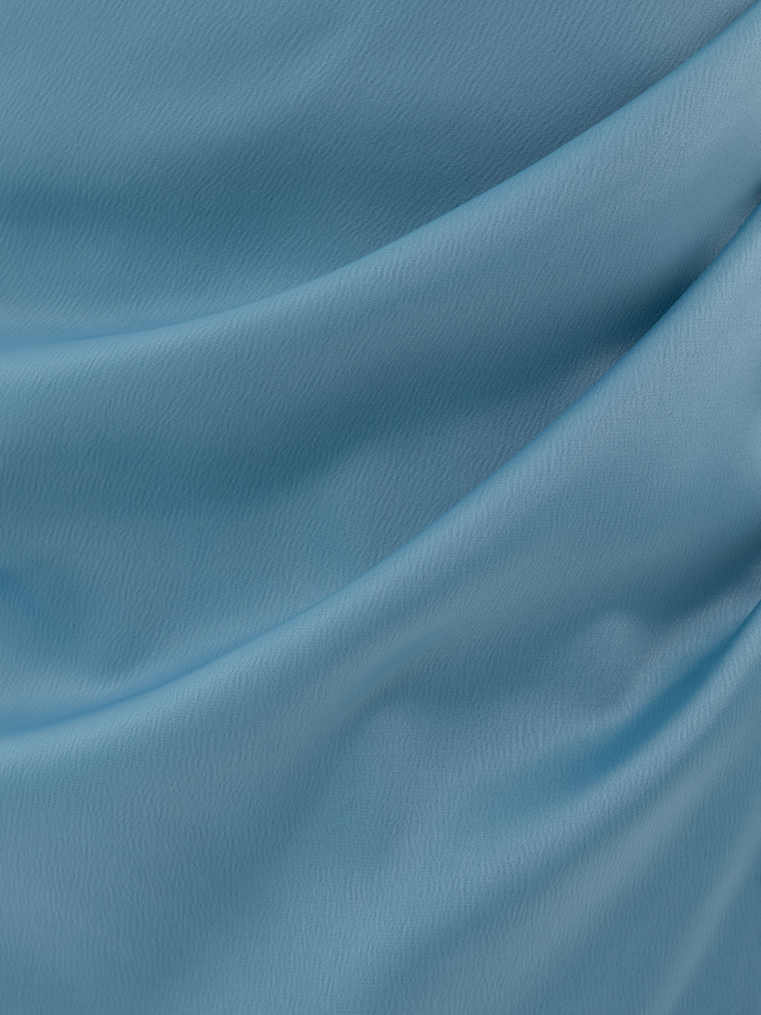 Satin midi dress with front drapery