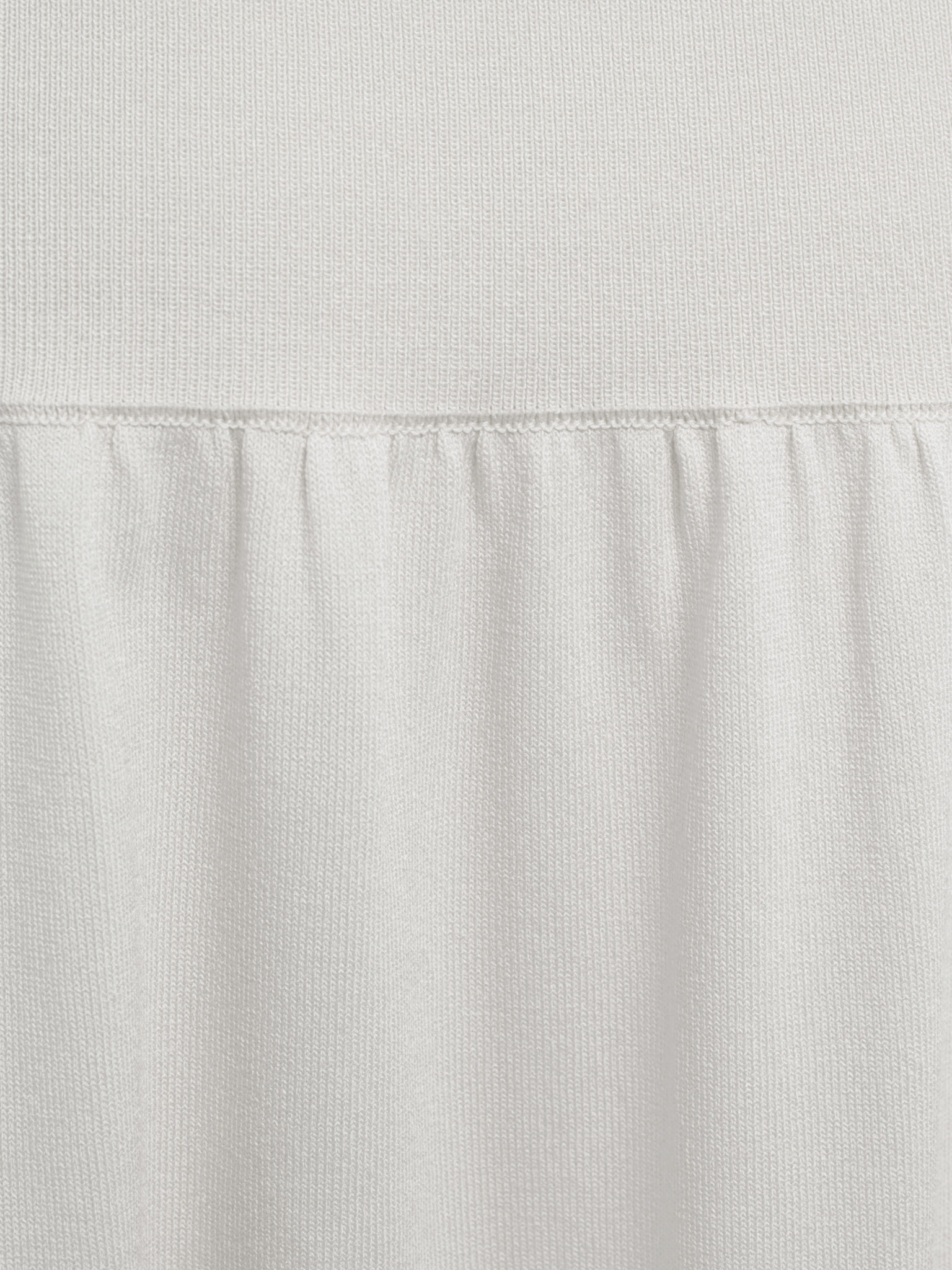 Jersey midi skirt with flounce