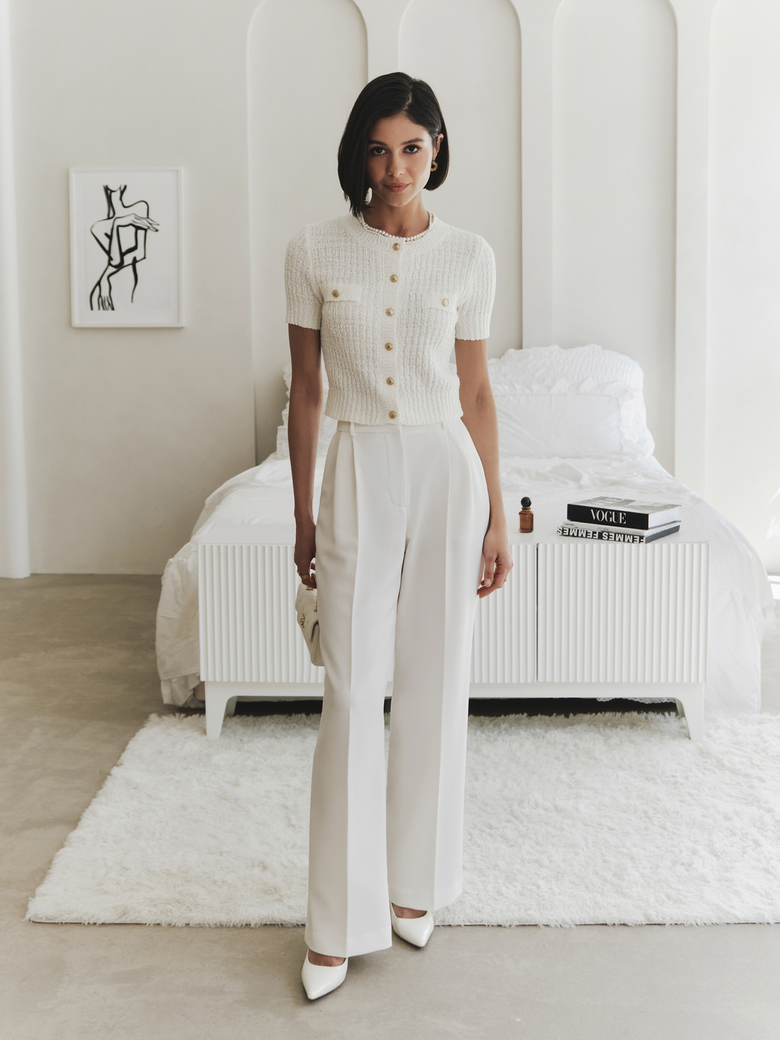 Вязаный кардиган букле с текстурированной поверхностью