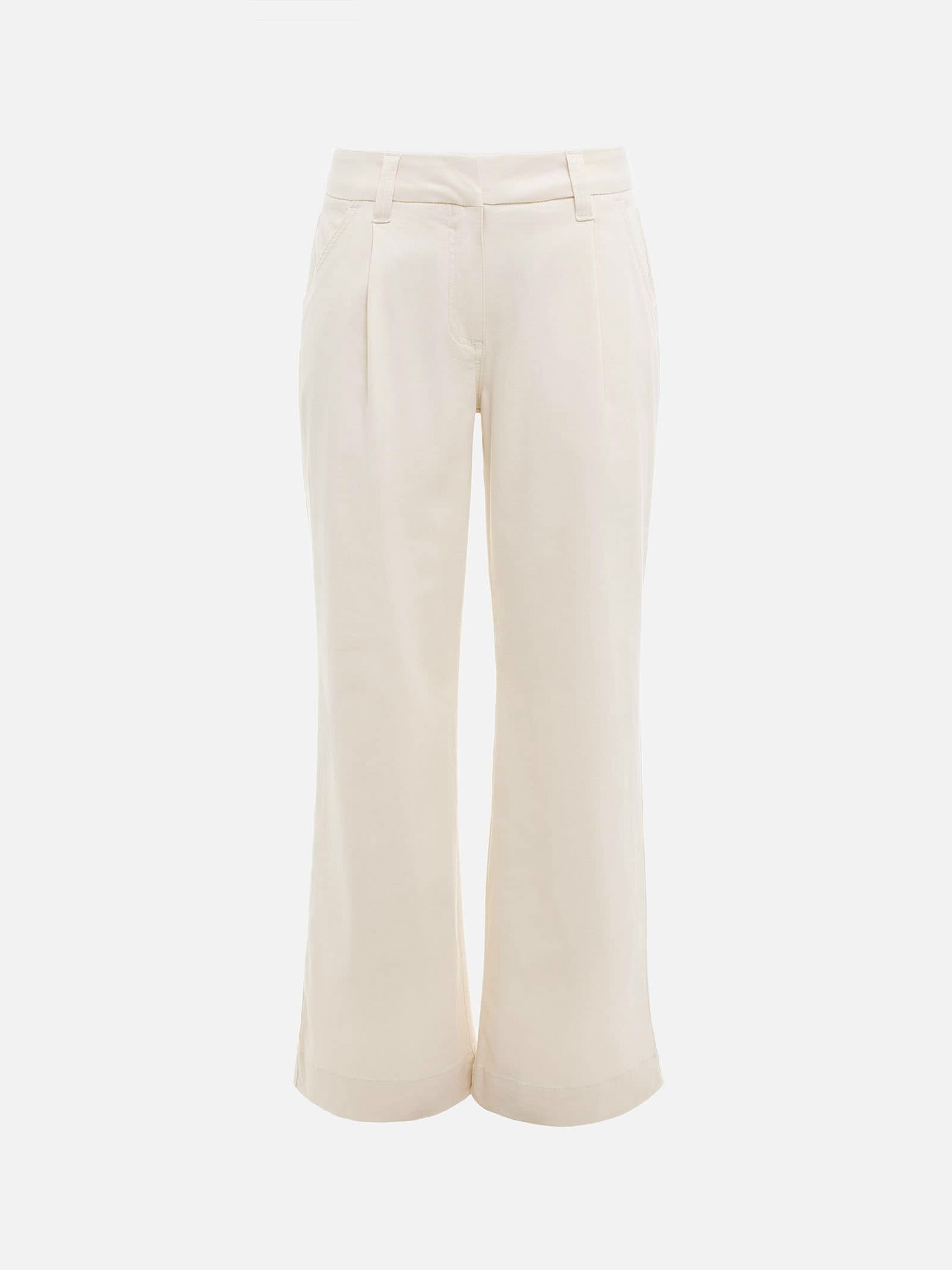 Loose jeans with waist pleats