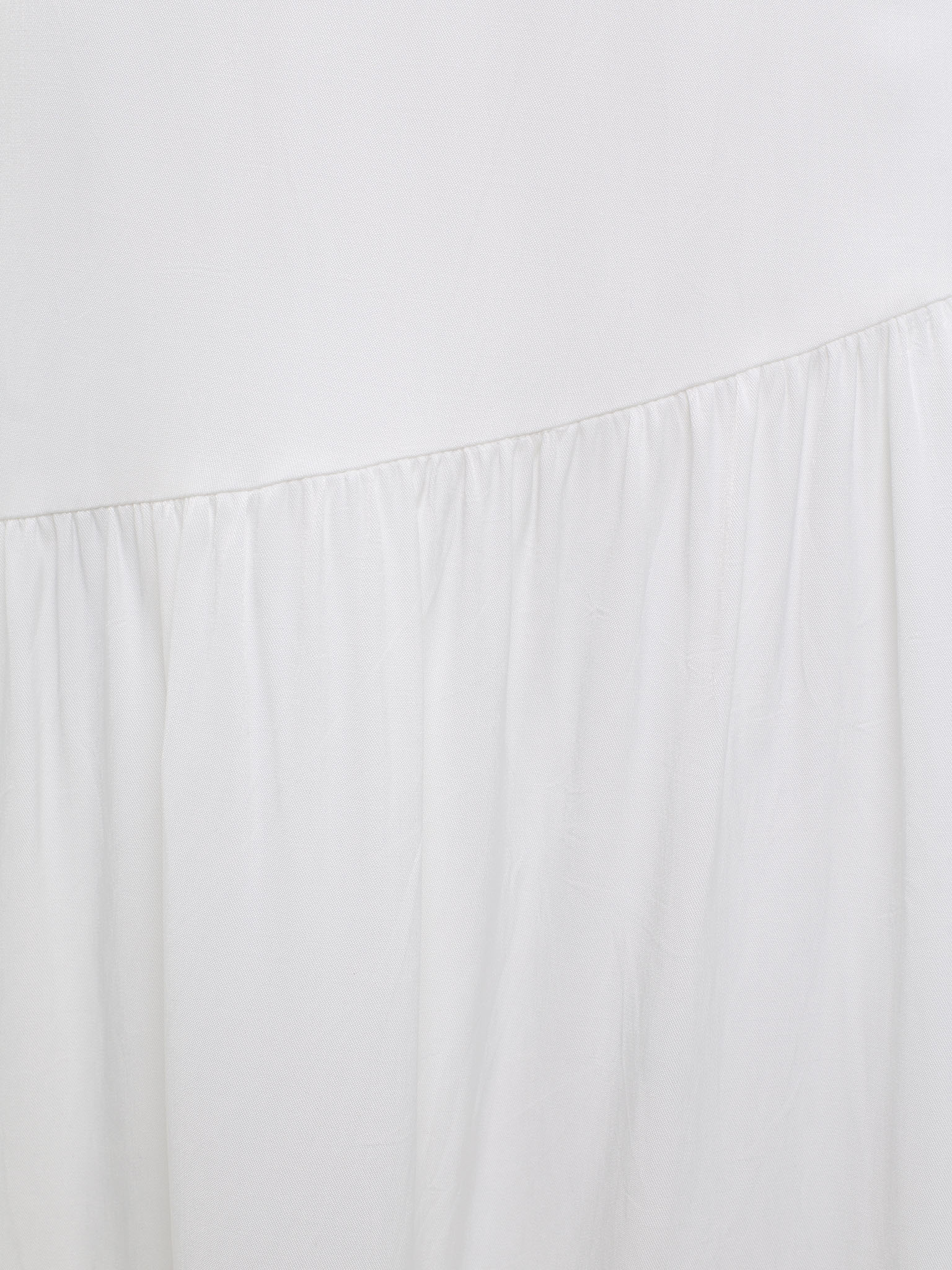 Maxi skirt with diagonal layers