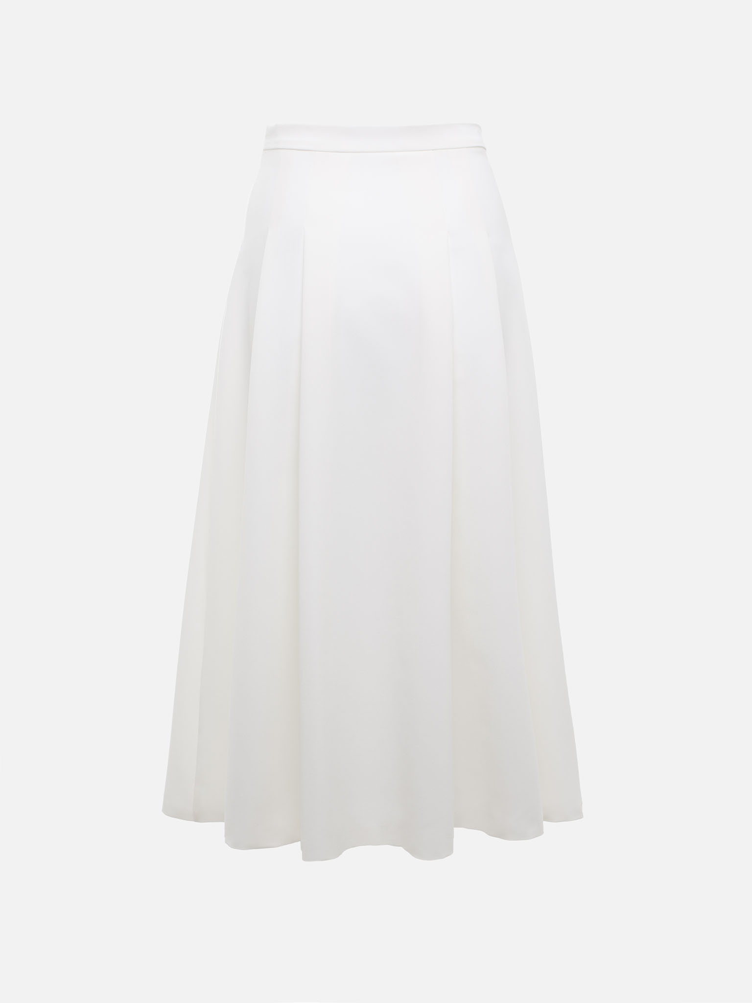 Midi skirt with large pleats