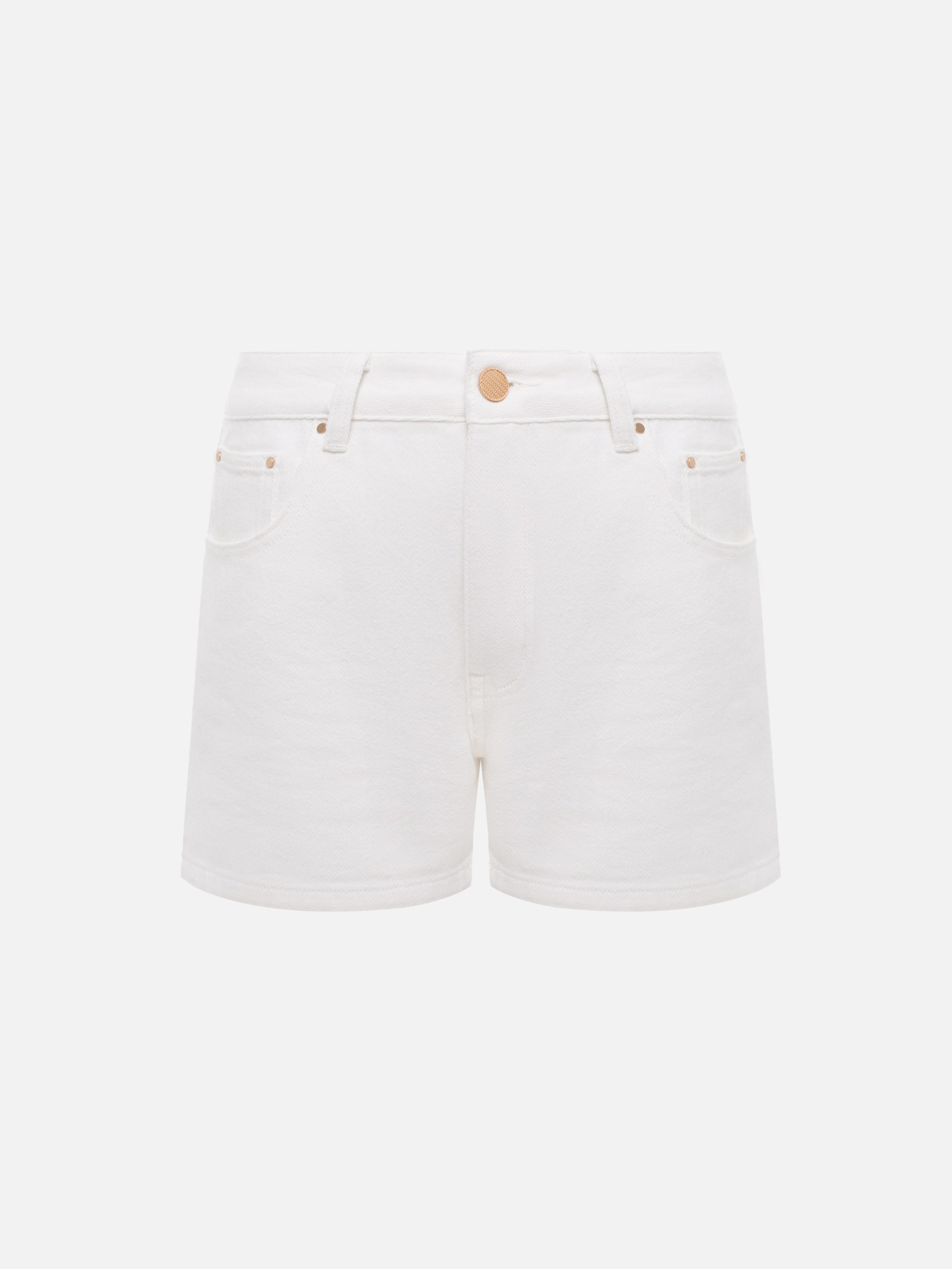 شورت جينز ذو خصر متوسط الارتفاع