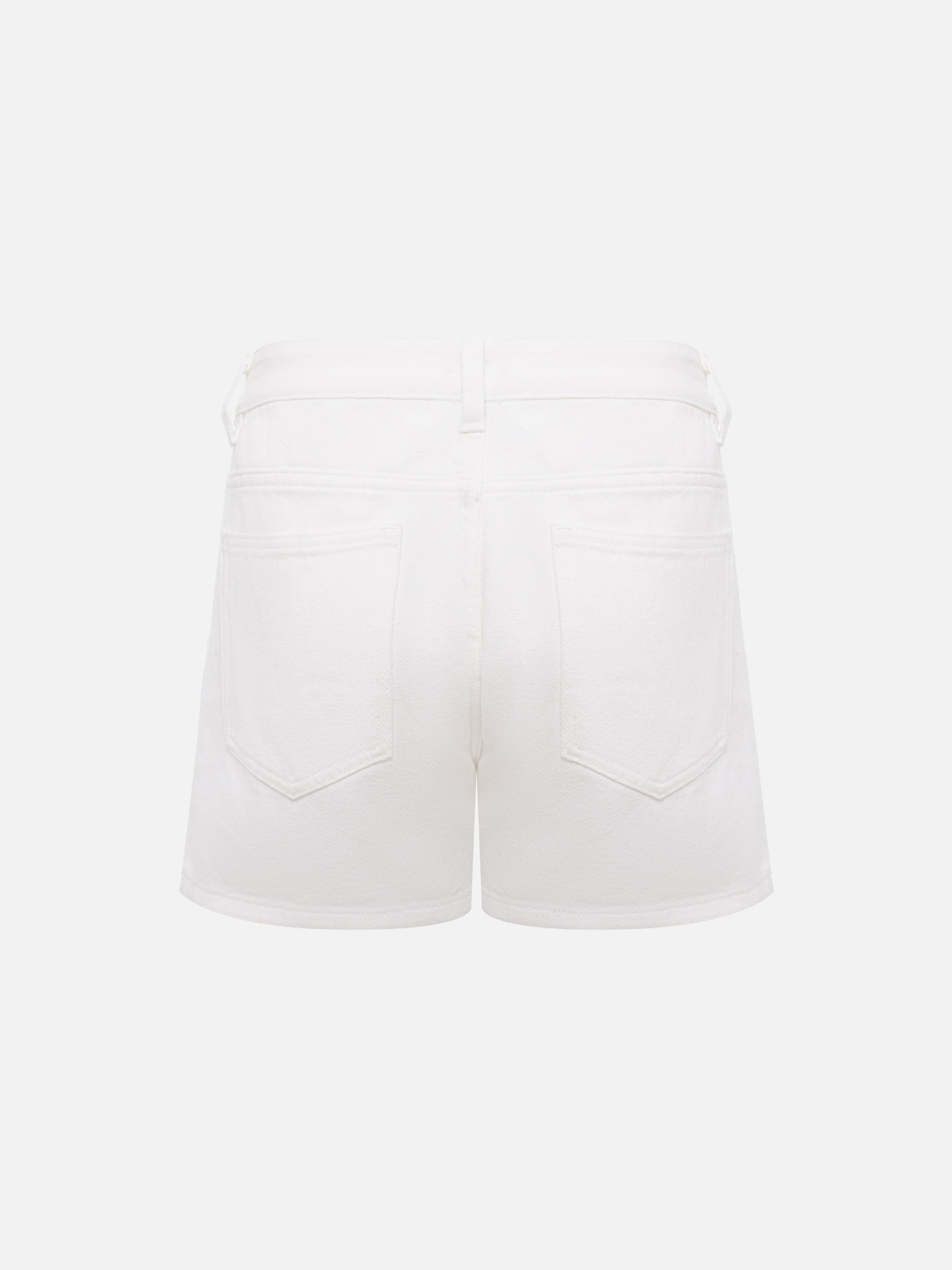 شورت جينز ذو خصر متوسط الارتفاع