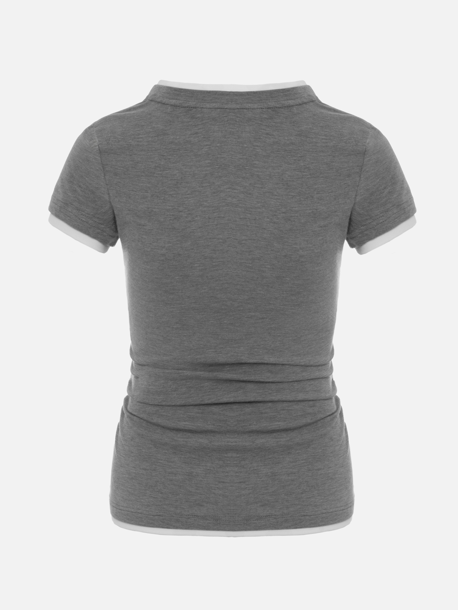 Dual T-shirt with chest embroidery