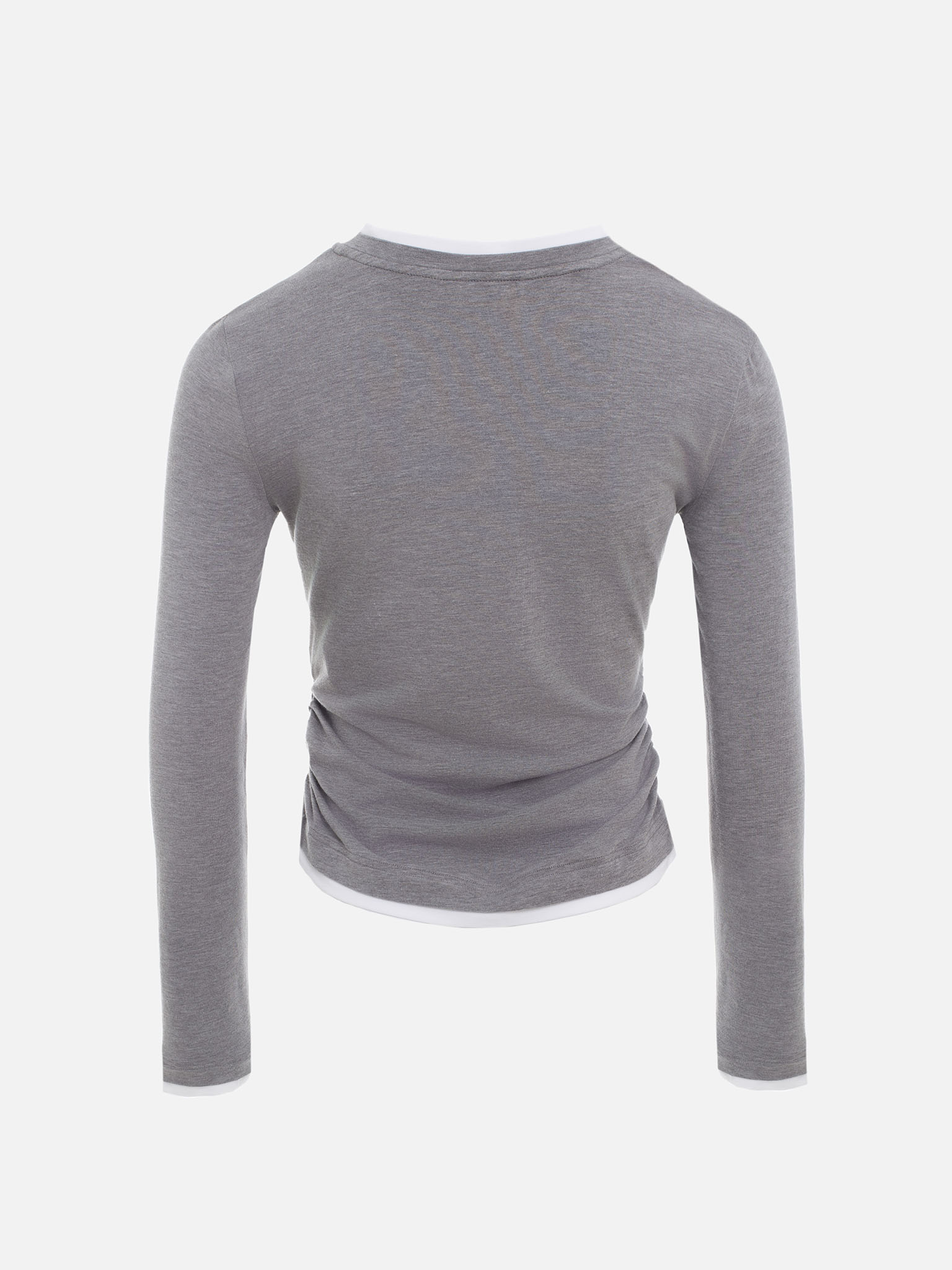 Dual longsleeve with chest embroidery