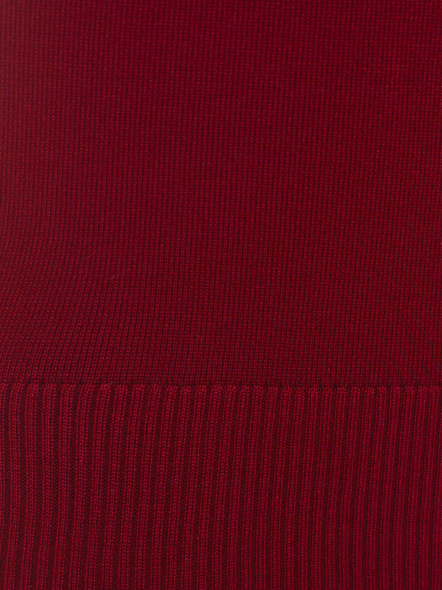 Knitted jersey T-shirt with contrast edging on the collar