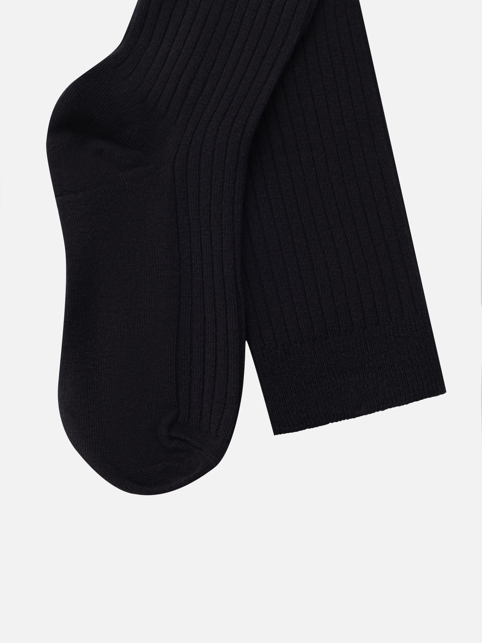 Рельефные гольфы с манжетами в рубчик