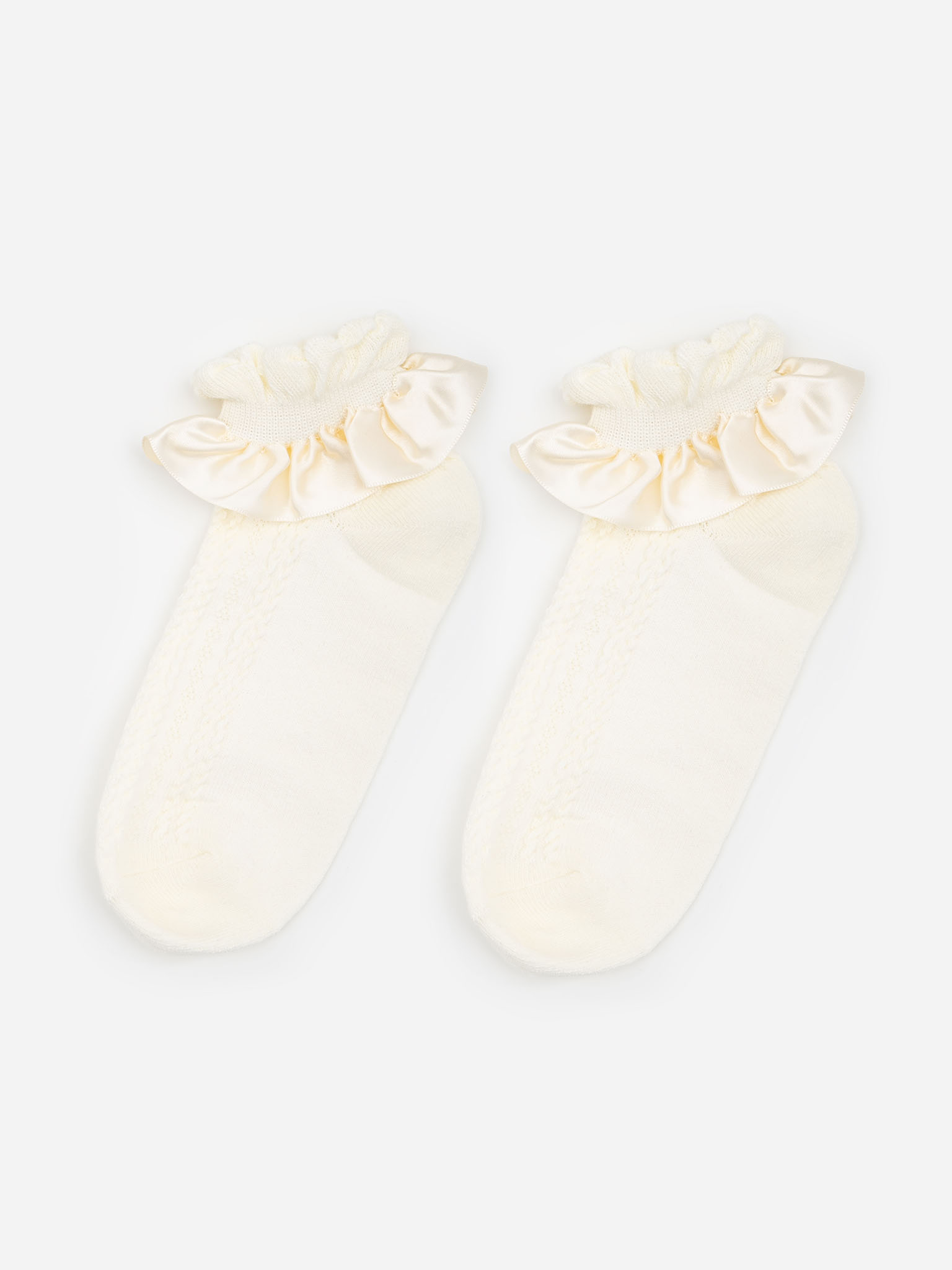 Set of two pairs of socks with voluminous ruffles