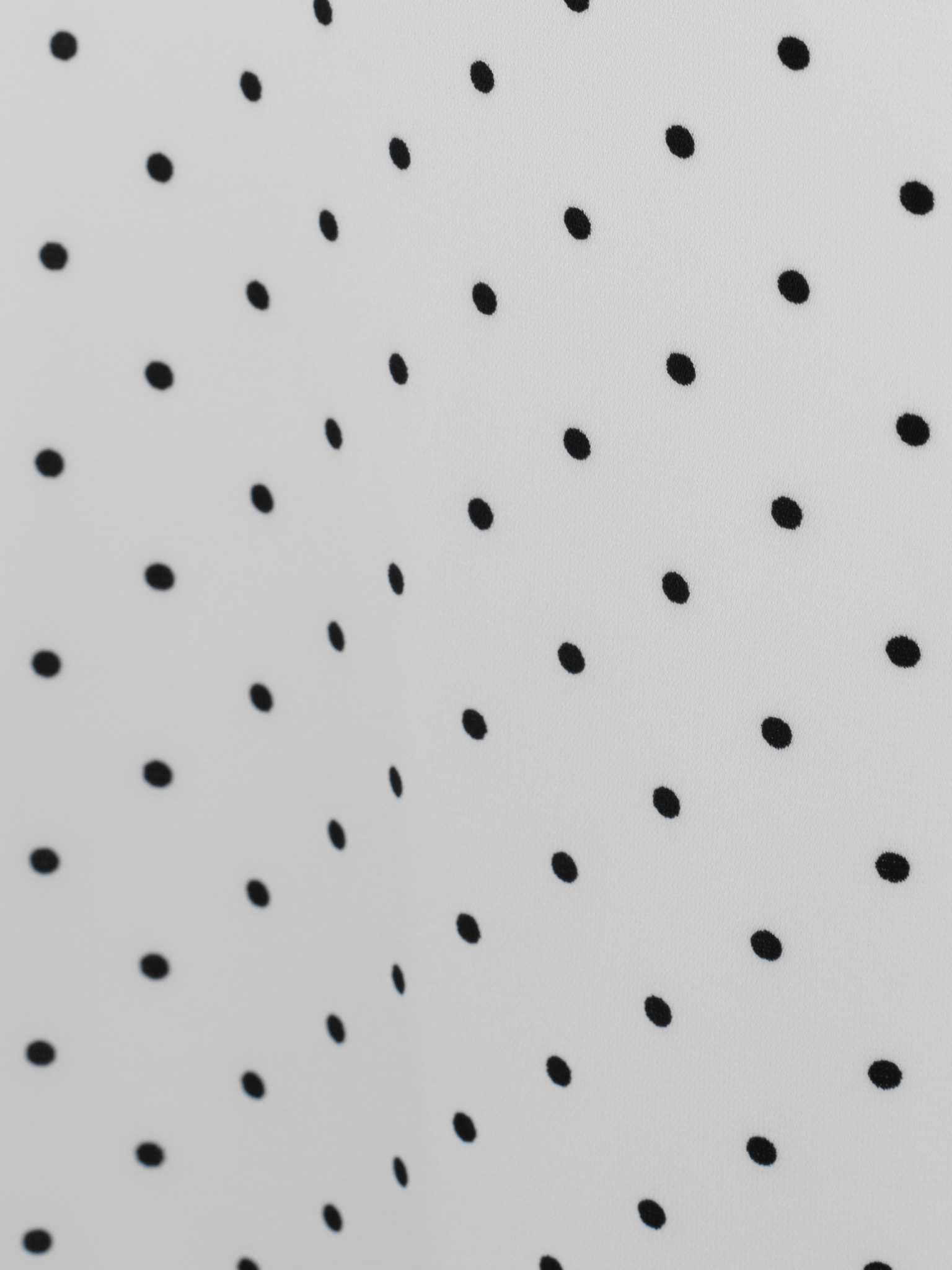 Mini polka-dot dress with contrasting flower