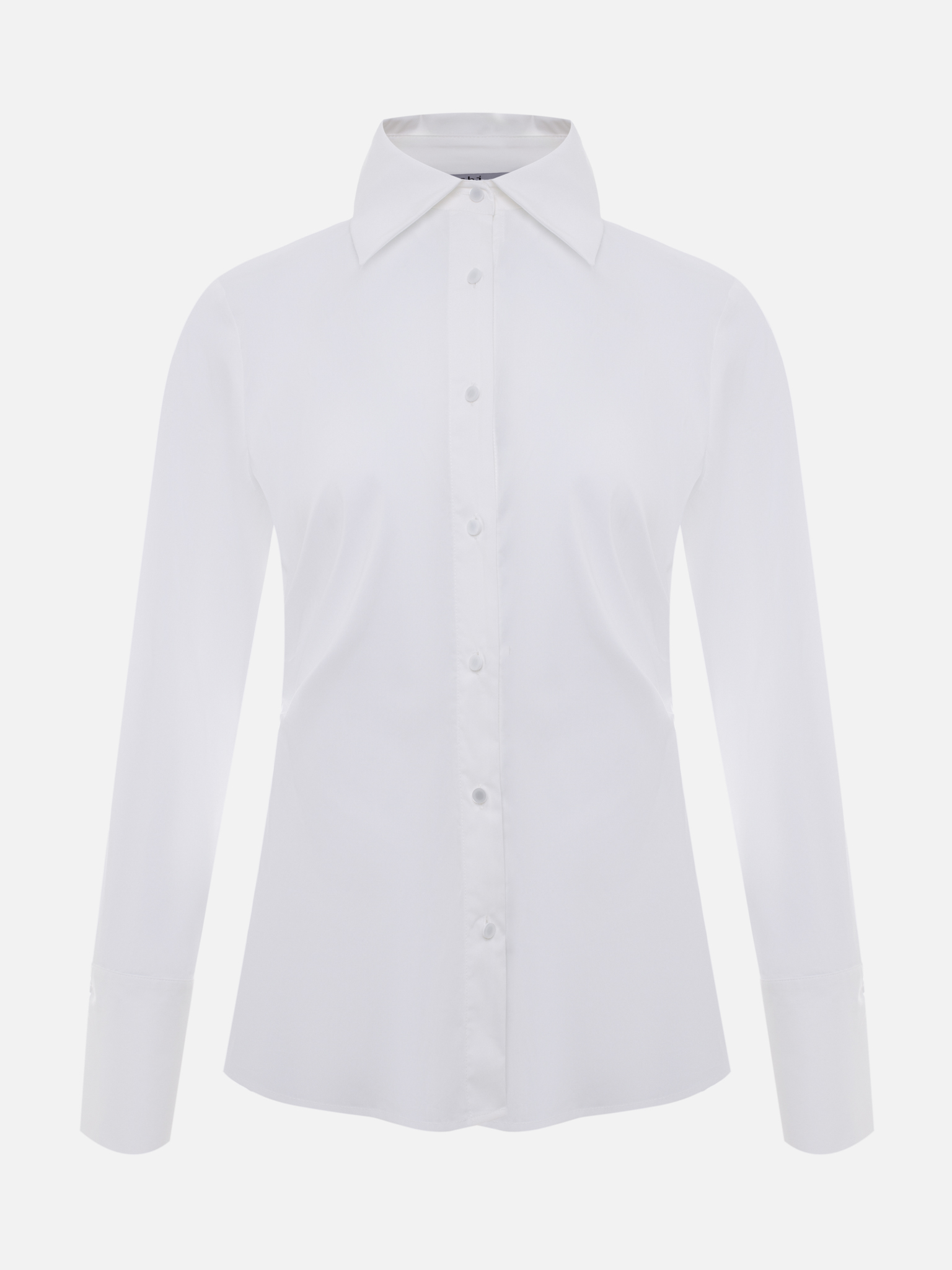 Fitted shirt with side creases