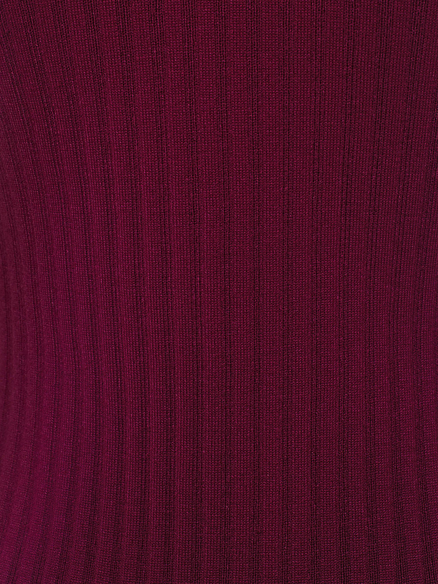 Robe midi en maille à col et poignets contrastés