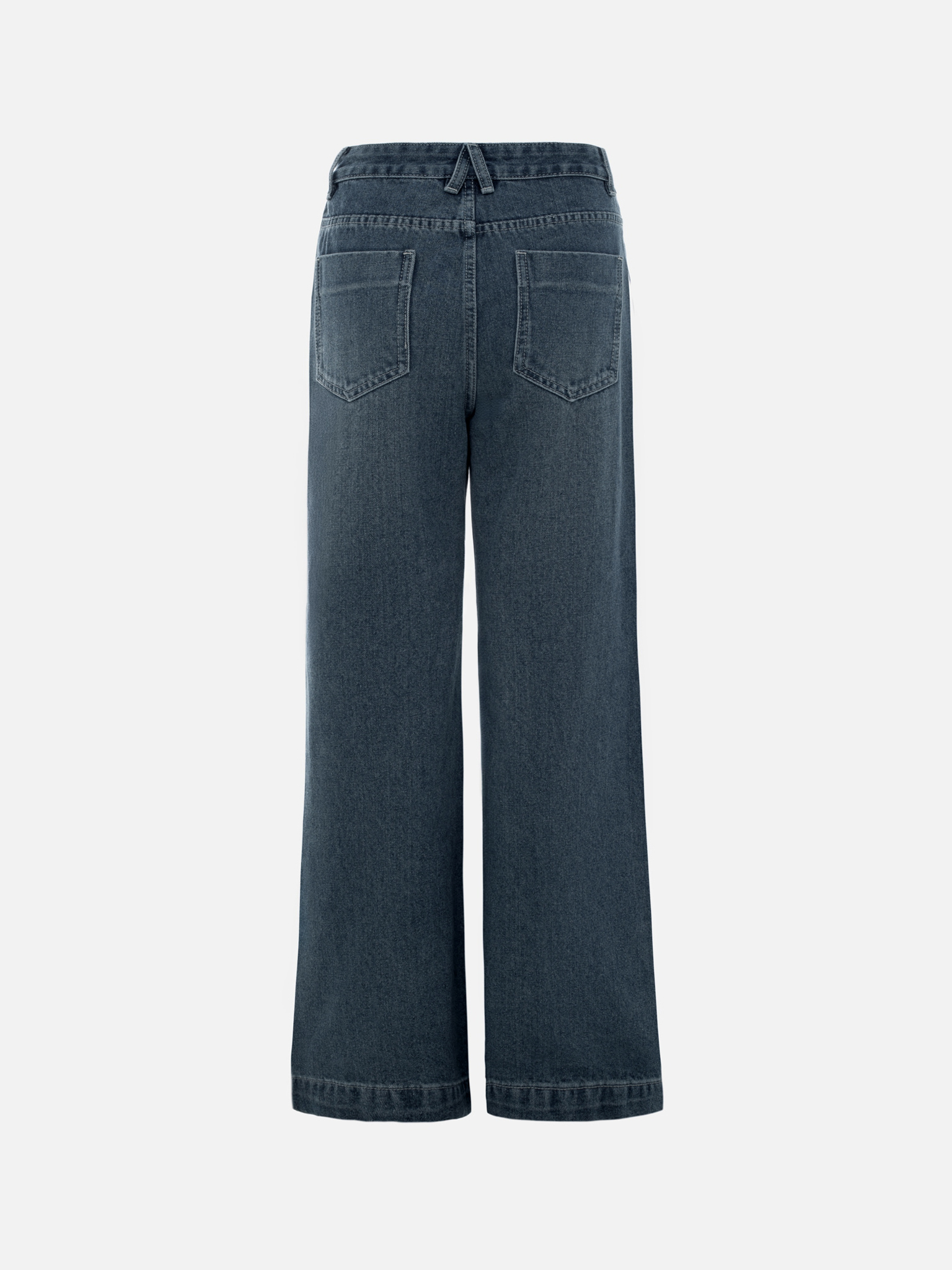 Mid-rise flared jeans