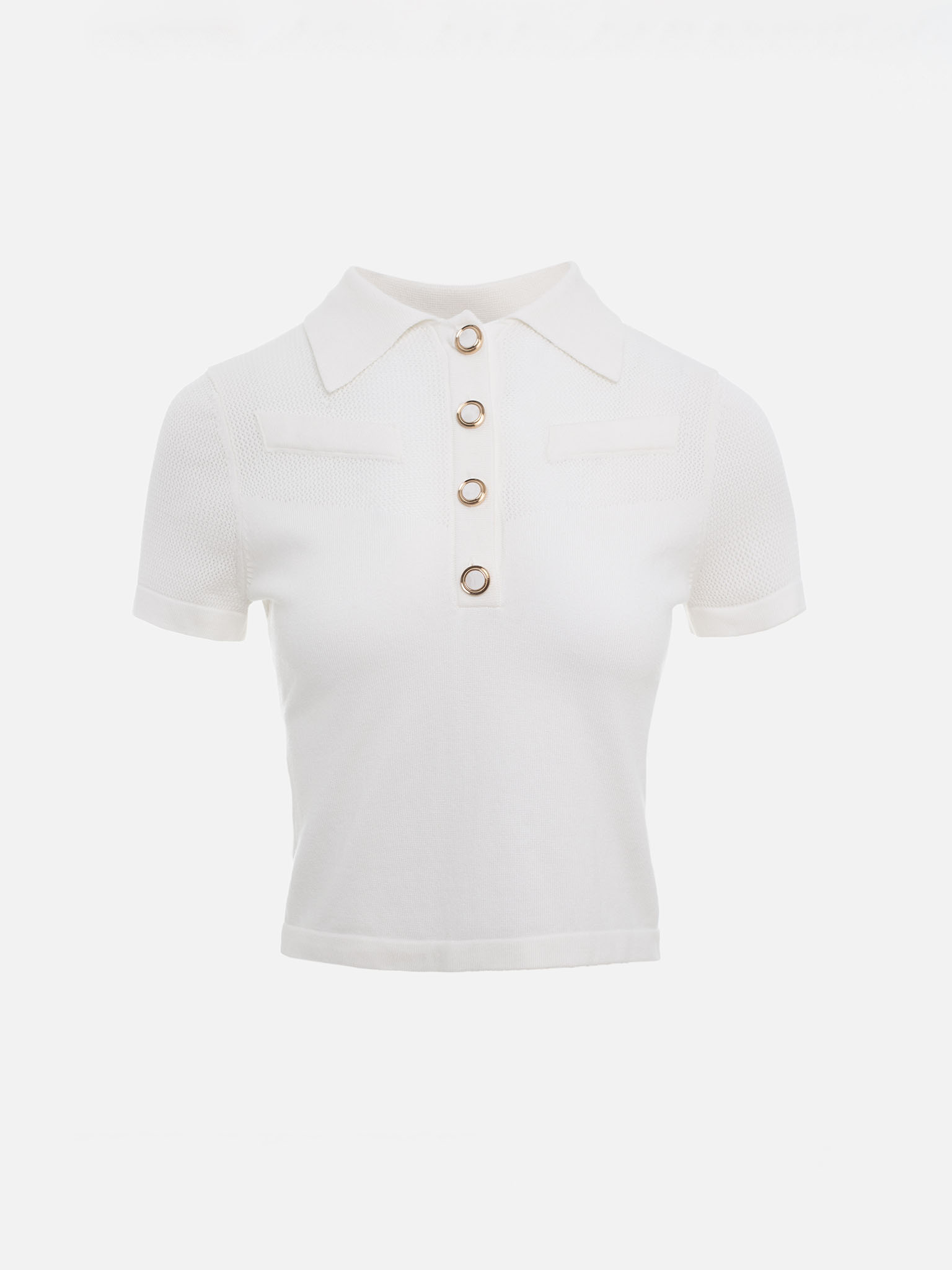 Knitted polo shirt