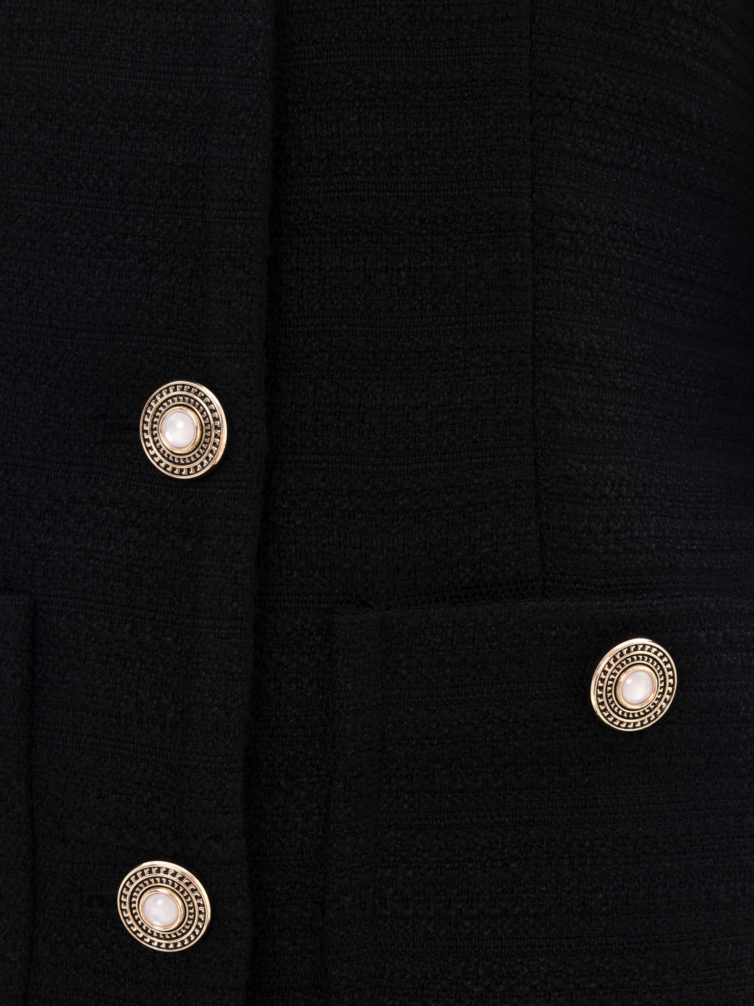 Elongated jacket in textured fabric