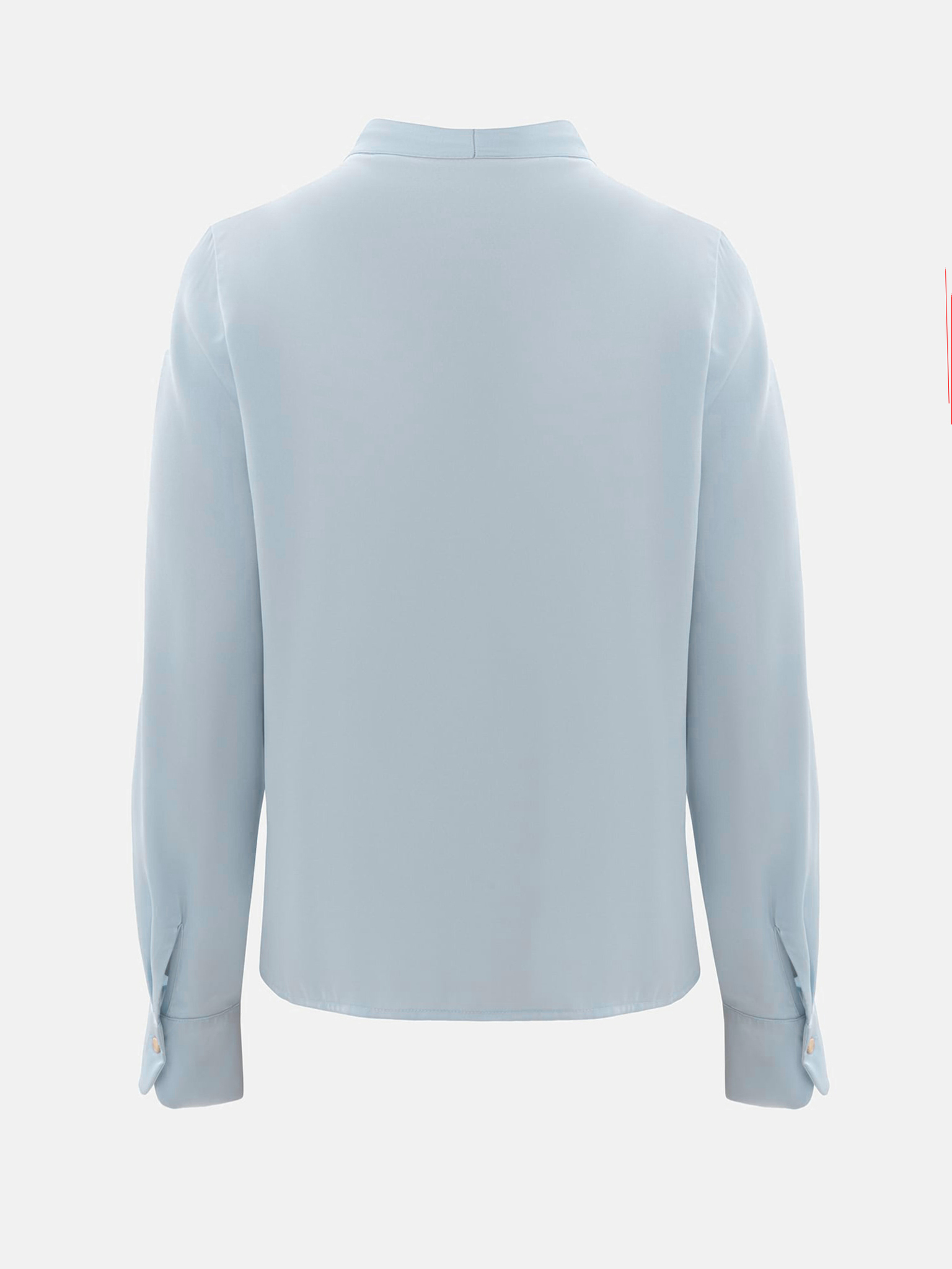 Loose blouse with a bow on the collar