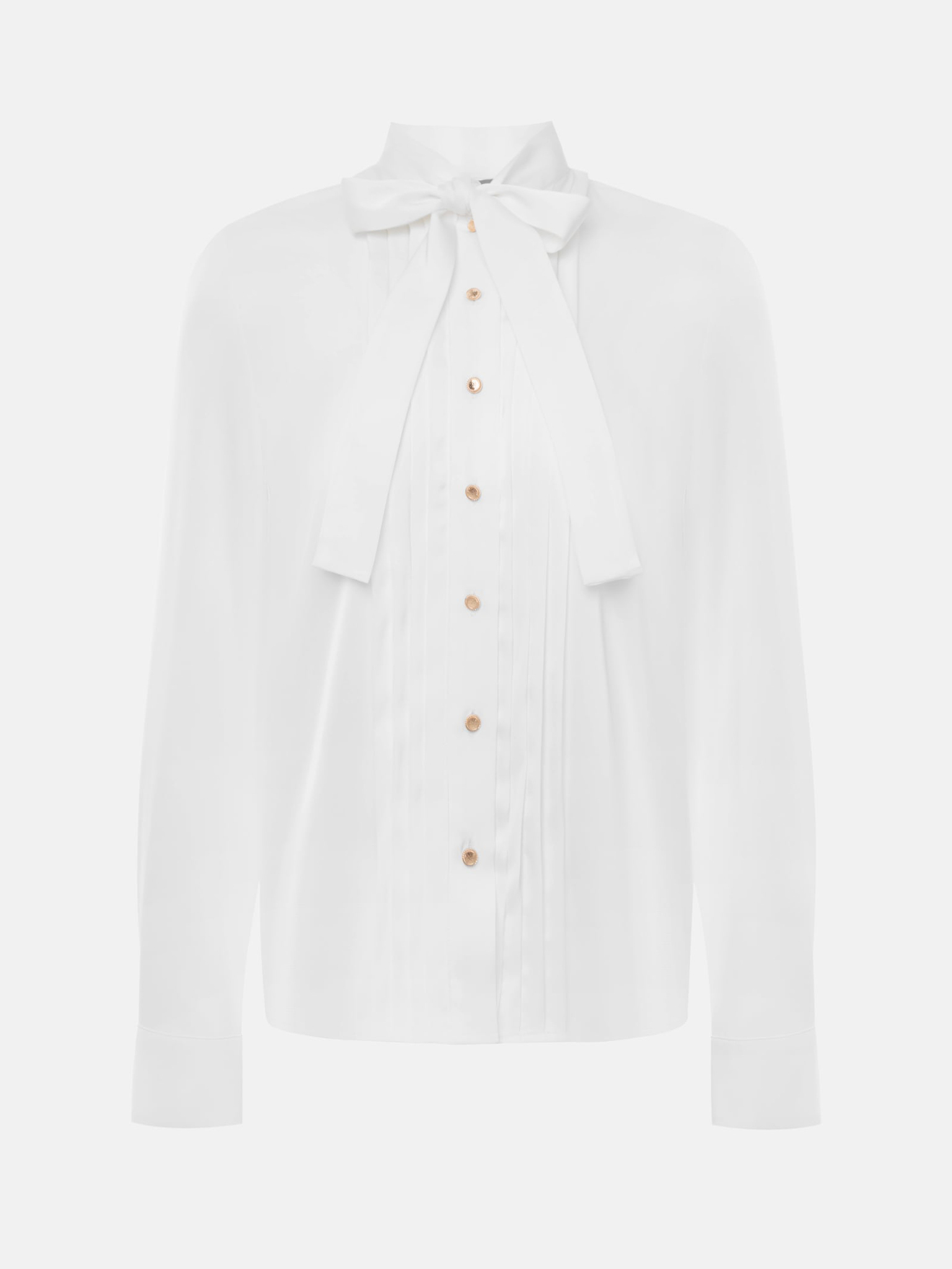 Lockere Bluse mit einer Schleife am Kragen