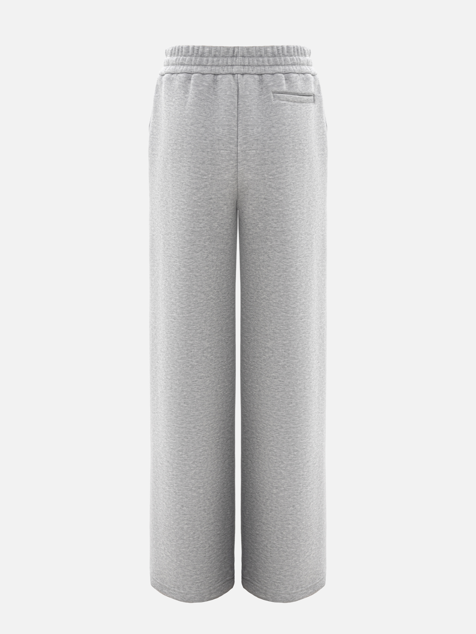 French Terry trousers with a wide waistband