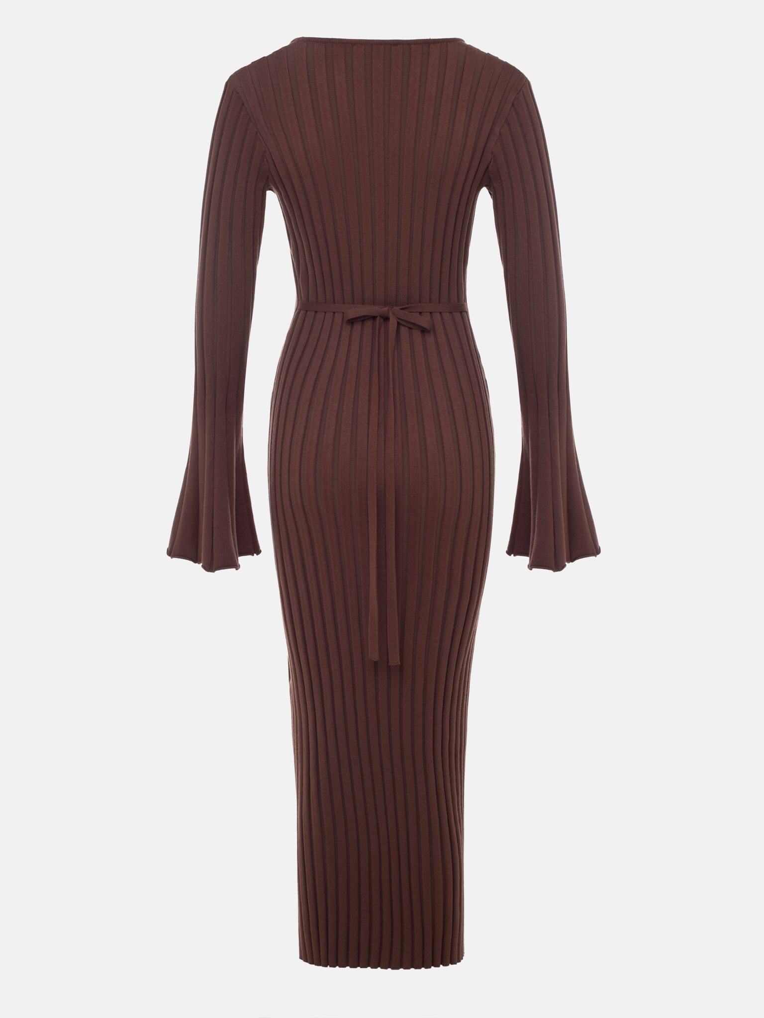 Ribbed jersey maxi dress