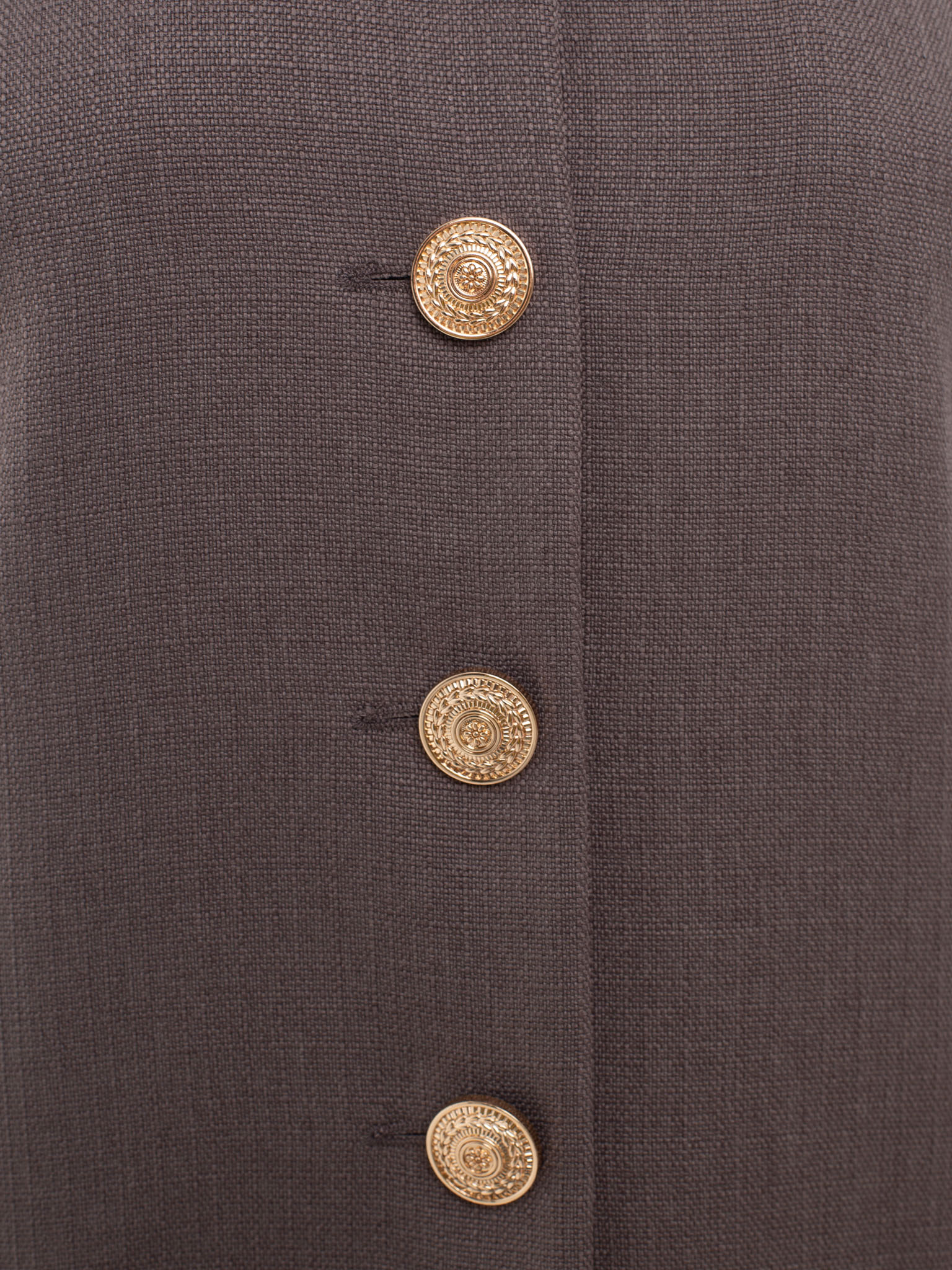 Mini dress in suiting fabric with wide matching belt