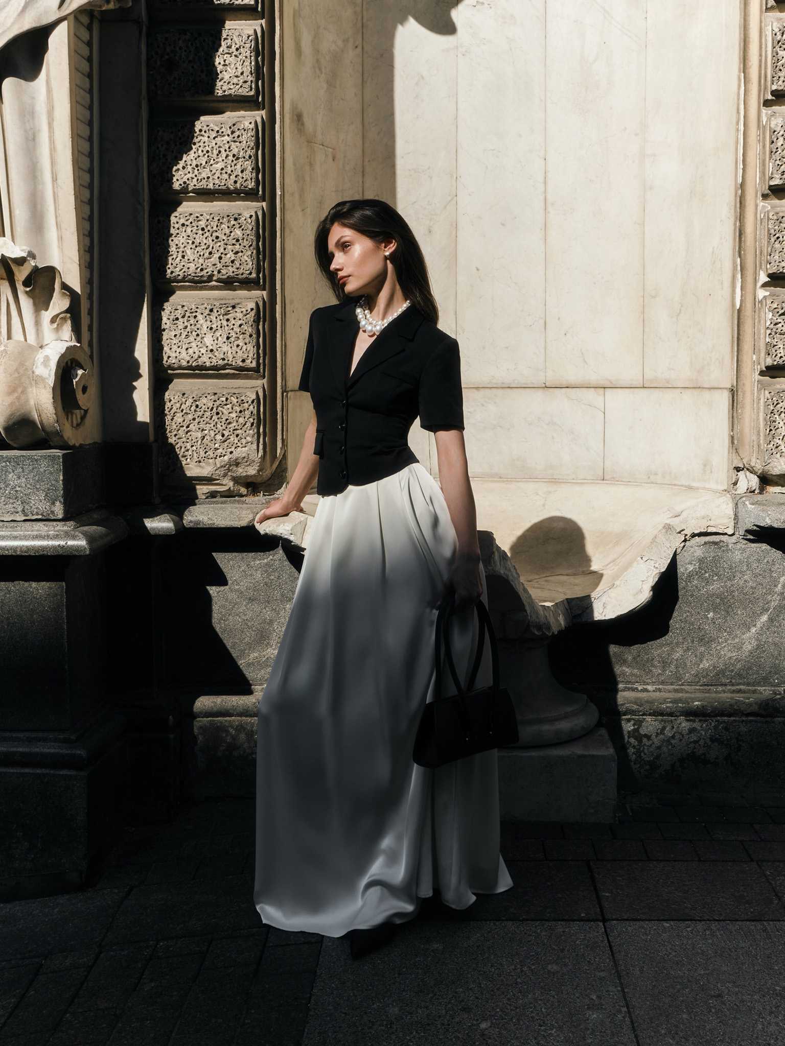 Jacken-Oberteil mit kurzen Ärmeln