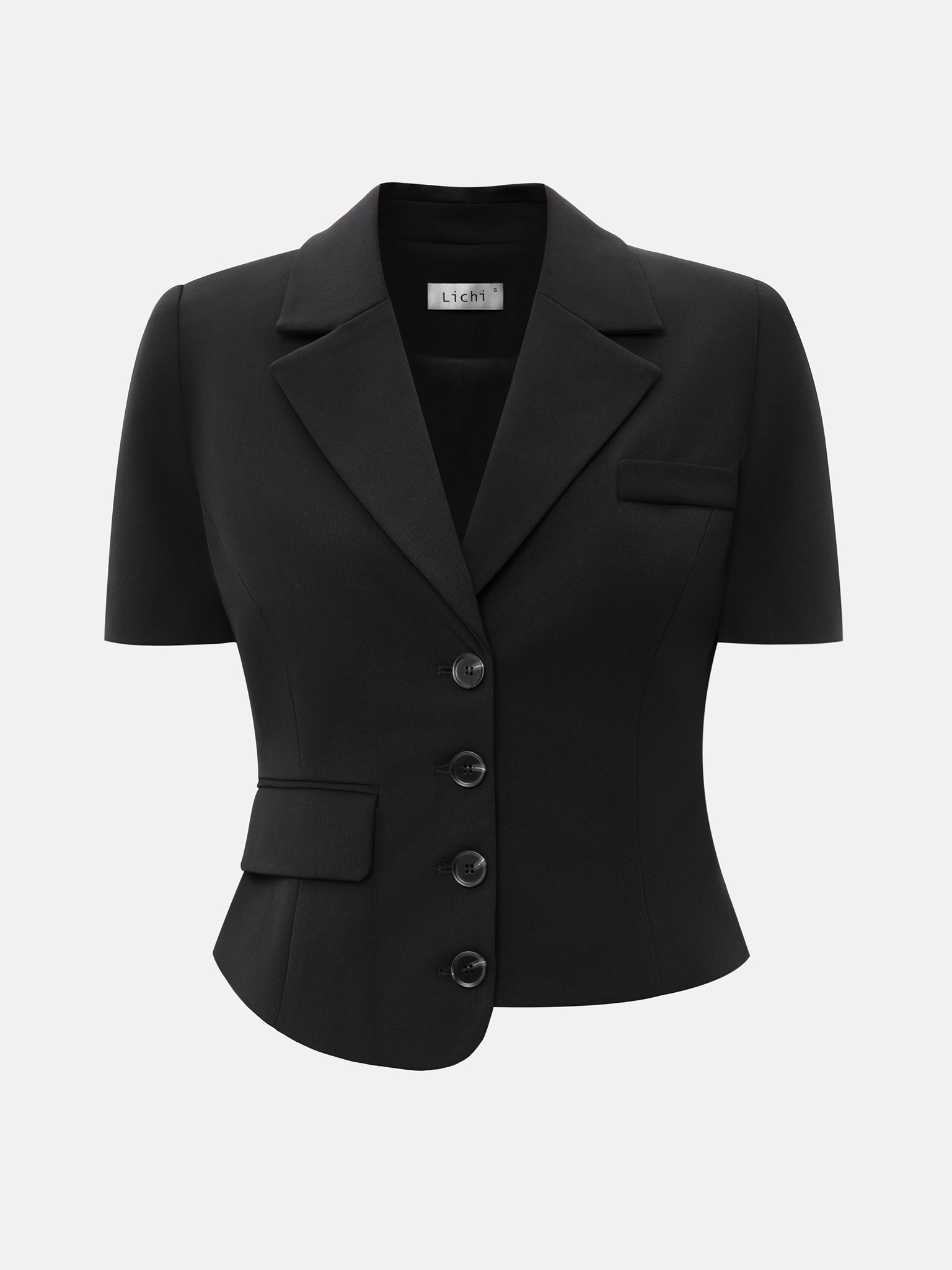 Jacken-Oberteil mit kurzen Ärmeln